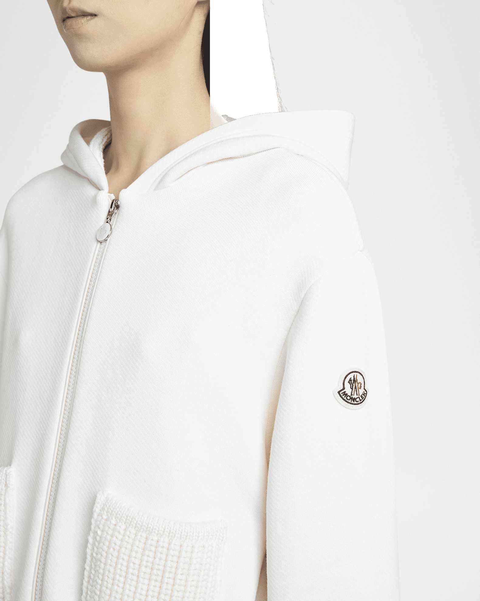 Moncler Hooded Zip-Up Cardigan | Neiman Marcus