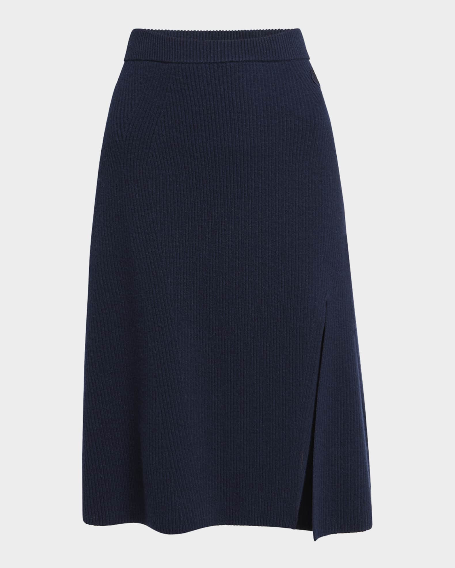 Wool-Cashmere Midi Skirt  0