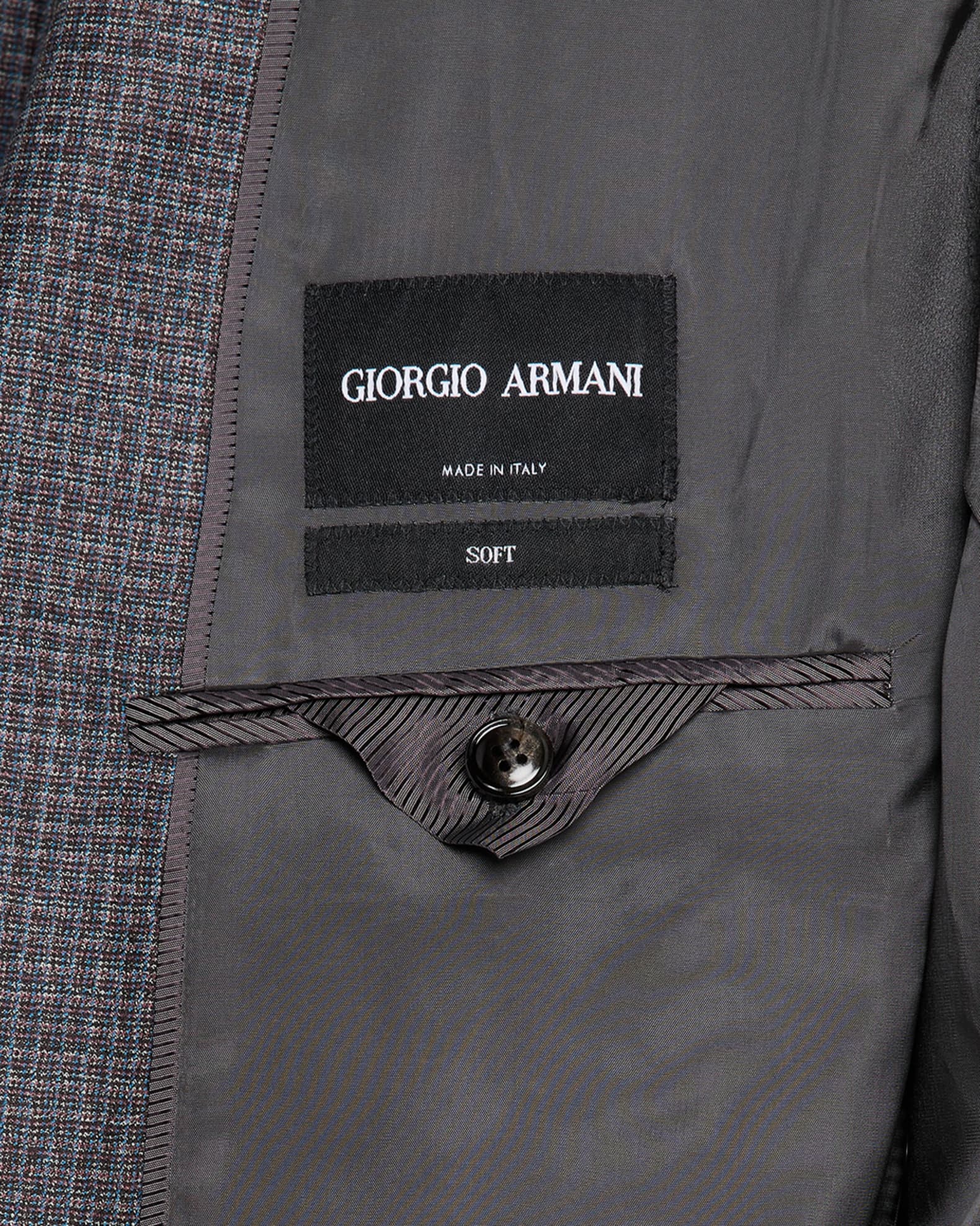 Giorgio Armani Men's Check-Textured G Line Sport Coat