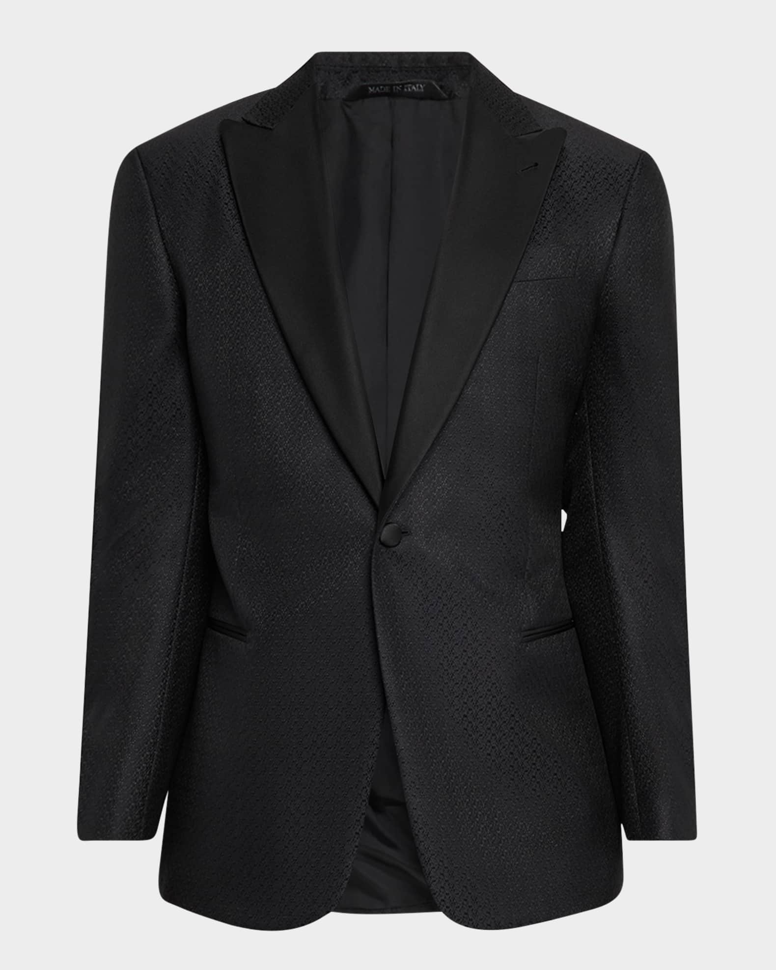 Giorgio Armani Men's Honeycomb Satin Peak Lapel Dinner