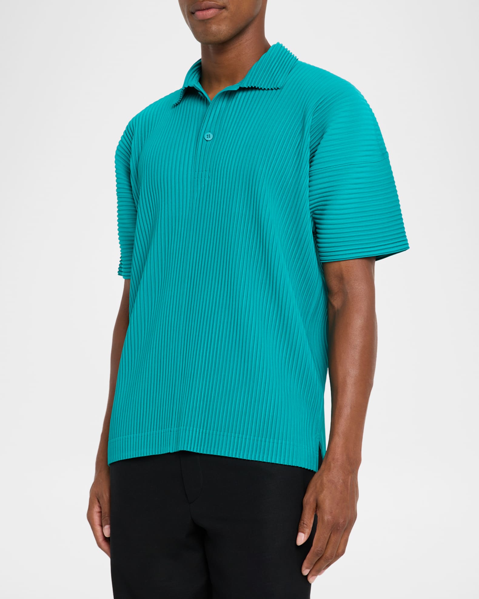HOMME PLISSÉ ISSEY MIYAKE PLEATED POLO Homme Plisse Issey Miyake Men's Pleated Polo Shirt