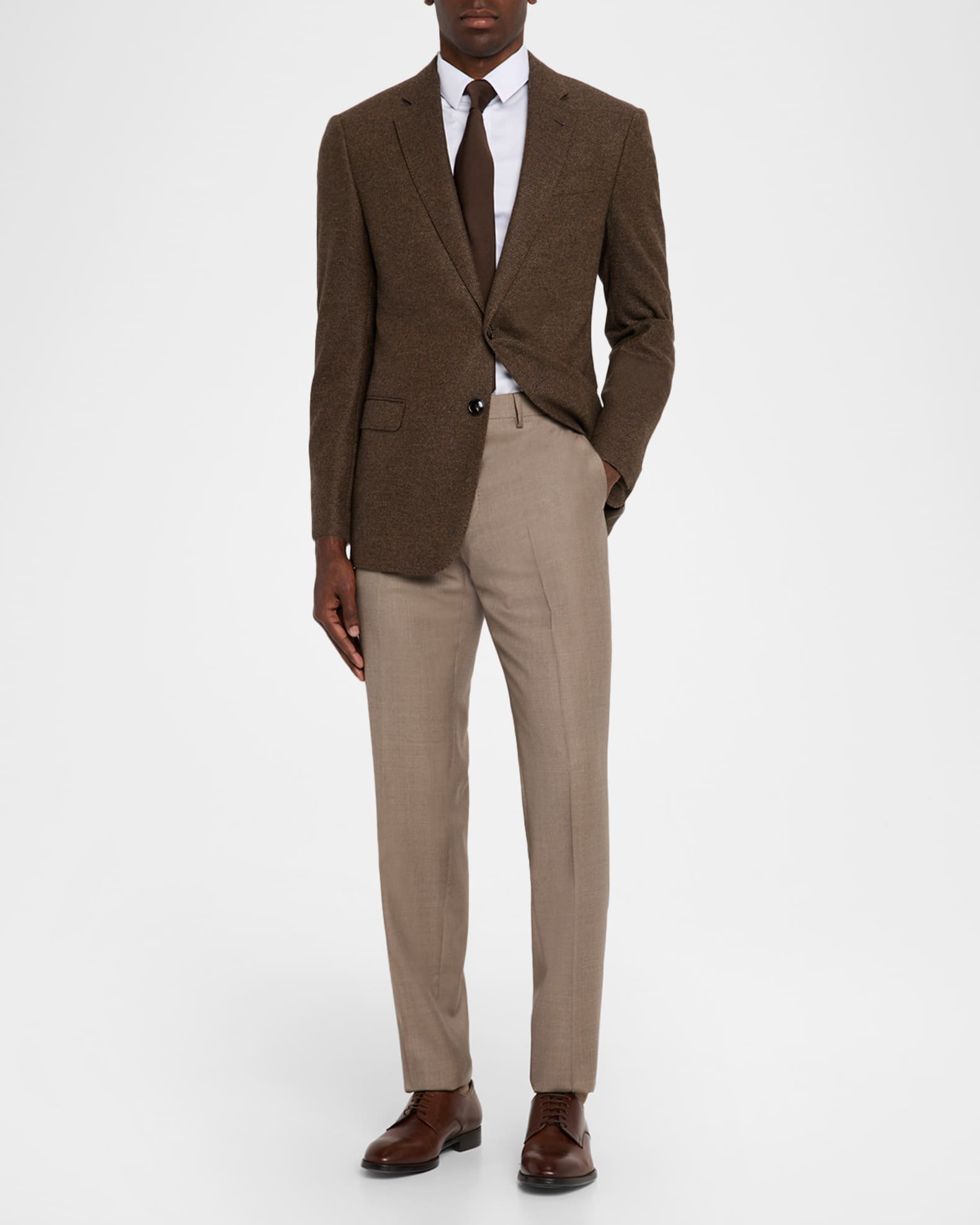 Men's Textured Wool and Cashmere G Line Sport Coat 1