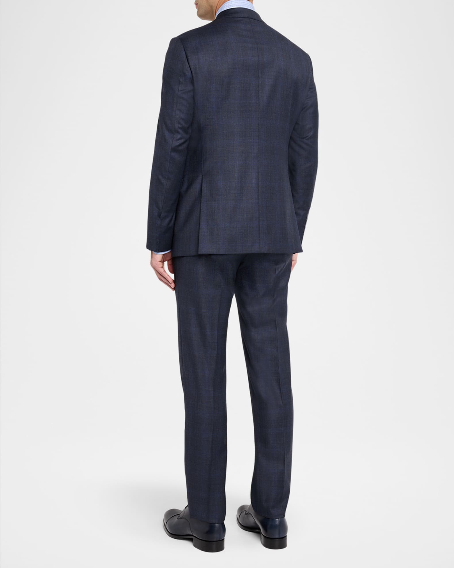 Giorgio Armani Men's Subtle Windowpane Two-Piece Suit | Neiman Marcus