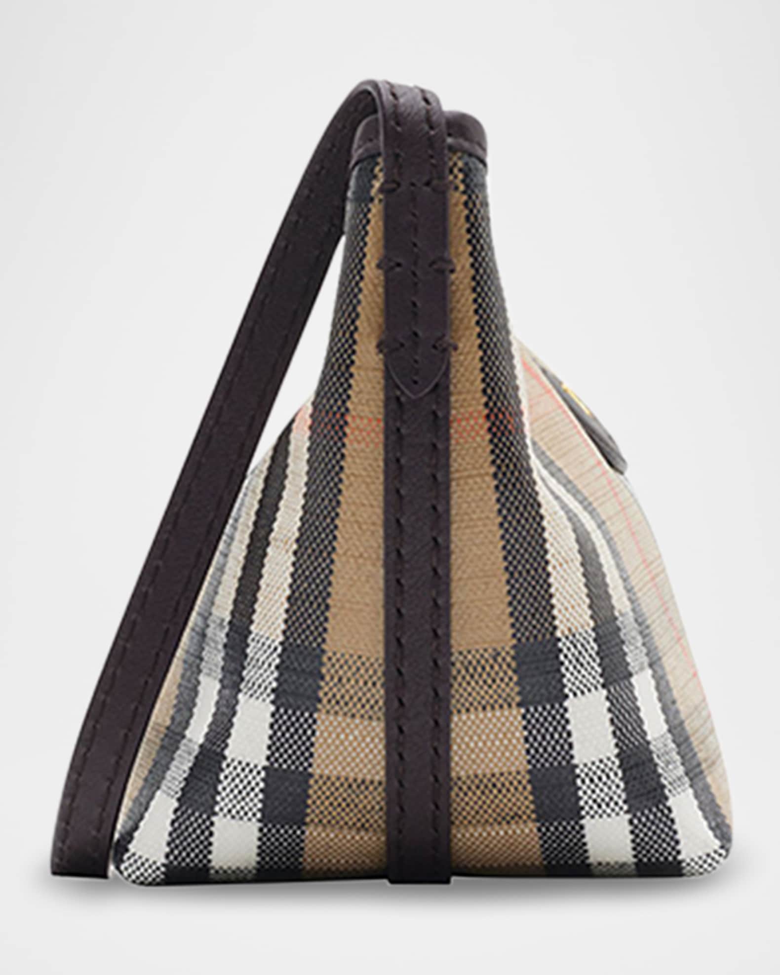 Burberry Highlands Check Jacquard Shoulder Bag | Neiman Marcus