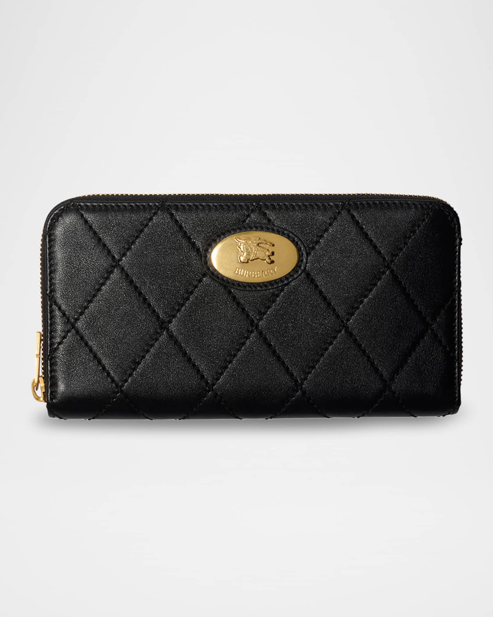Strand Quilted Leather Zip Wallet  0