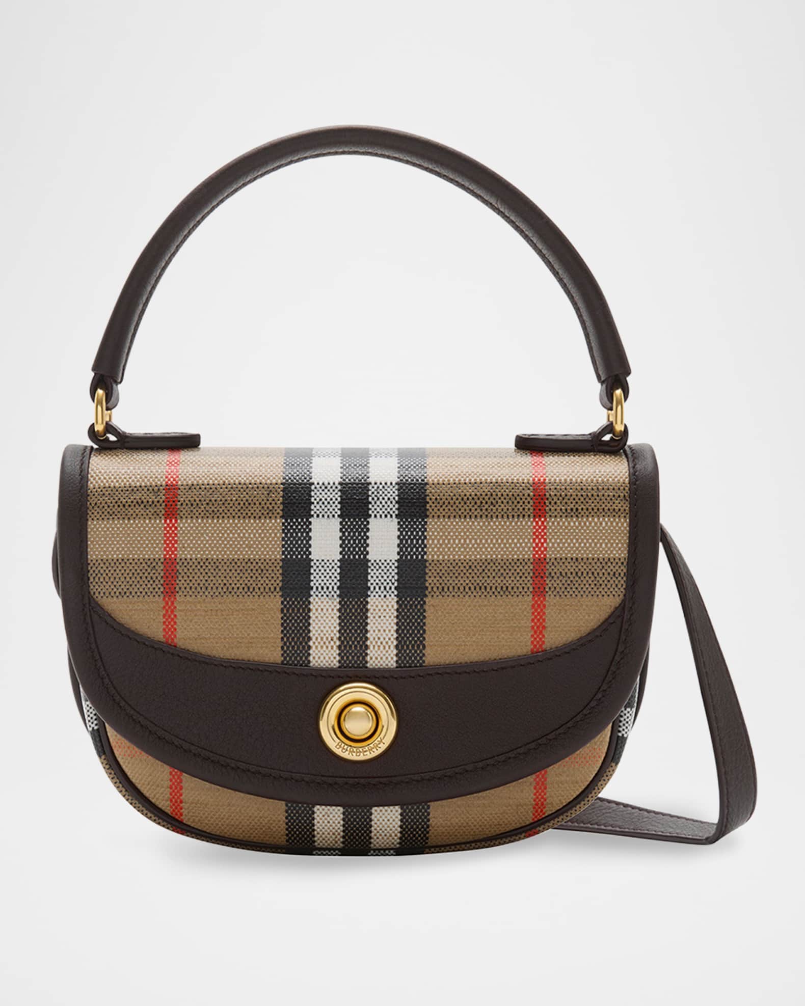 Highlands Check Jacquard Top-Handle Bag 0