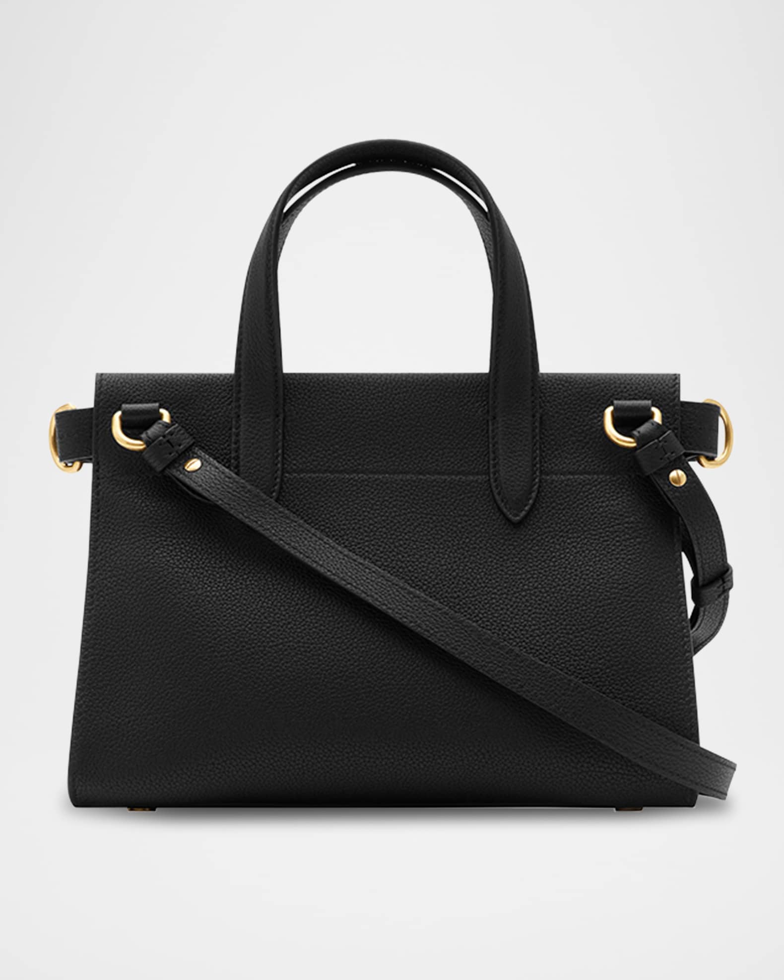 トートバッグ BURBERRY COTSWOLDS MINI TOTE BAG IN GRAINY LEATHER Burberry Cotswolds Grainy Leather Tote Bag | Neiman Marcus