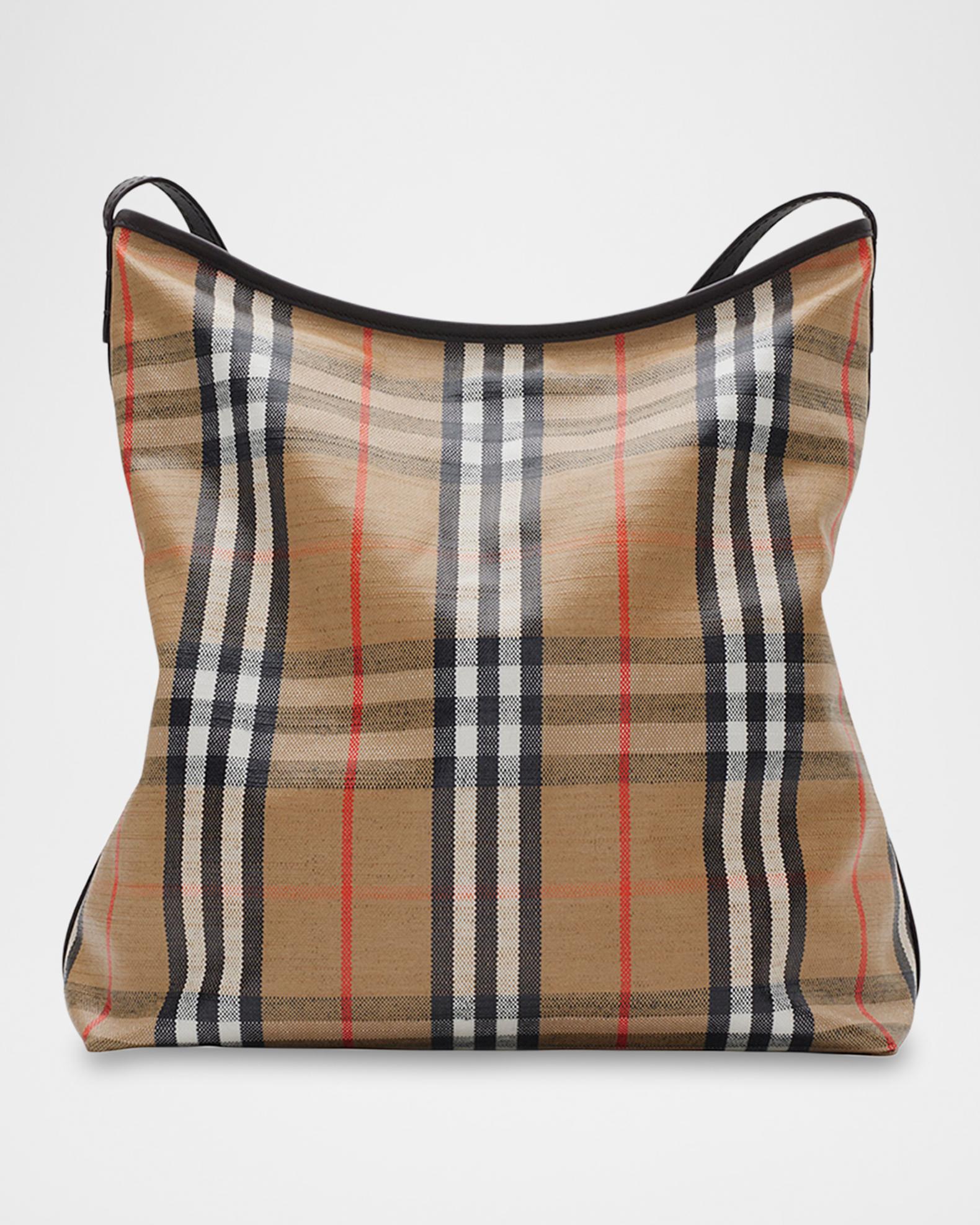 Burberry Highlands Check Shoulder Bag | Neiman Marcus