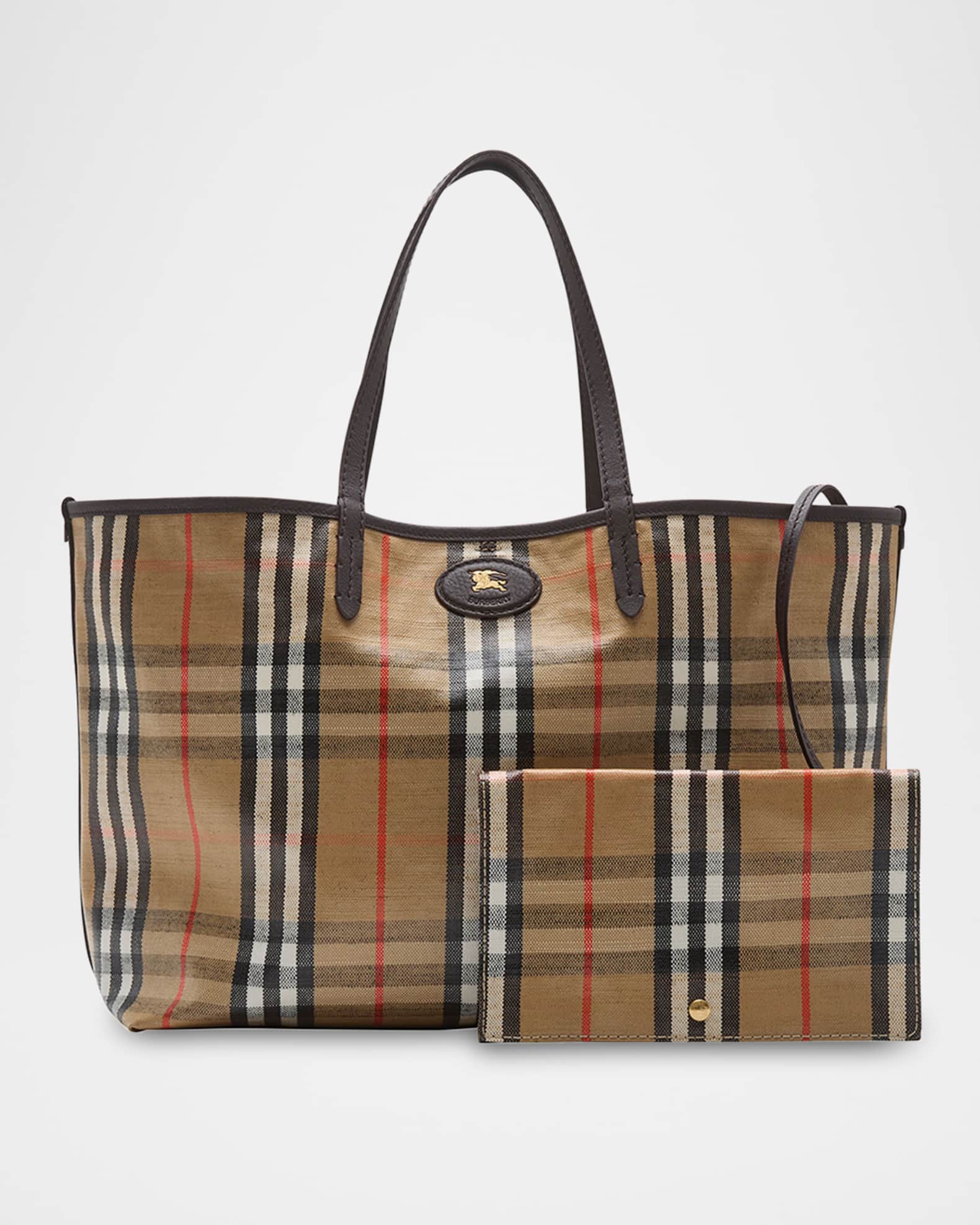 【関税＆送料込み】Burberry Highlands Tote Bag Medium Burberry Highlands Medium Check Tote Bag | Neiman Marcus