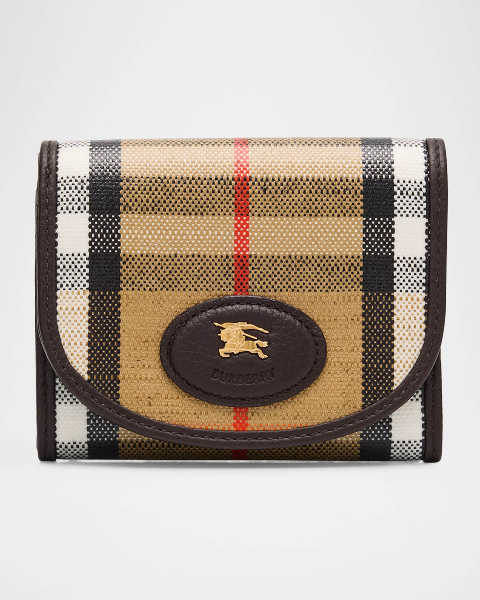 Highlands Check Compact Trifold Wallet 0