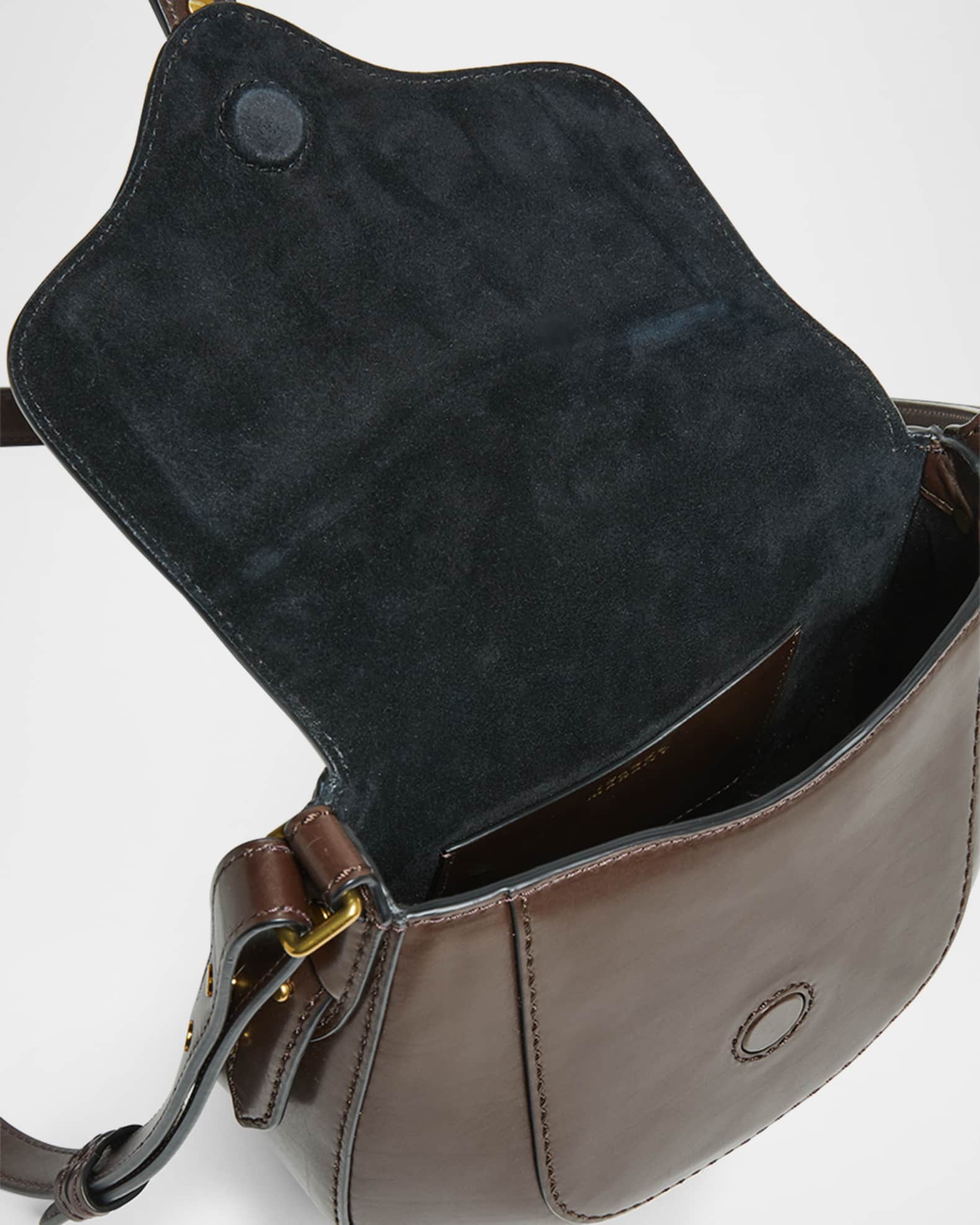 Isabel Marant Altay Small Saddle Leather Crossbody Bag