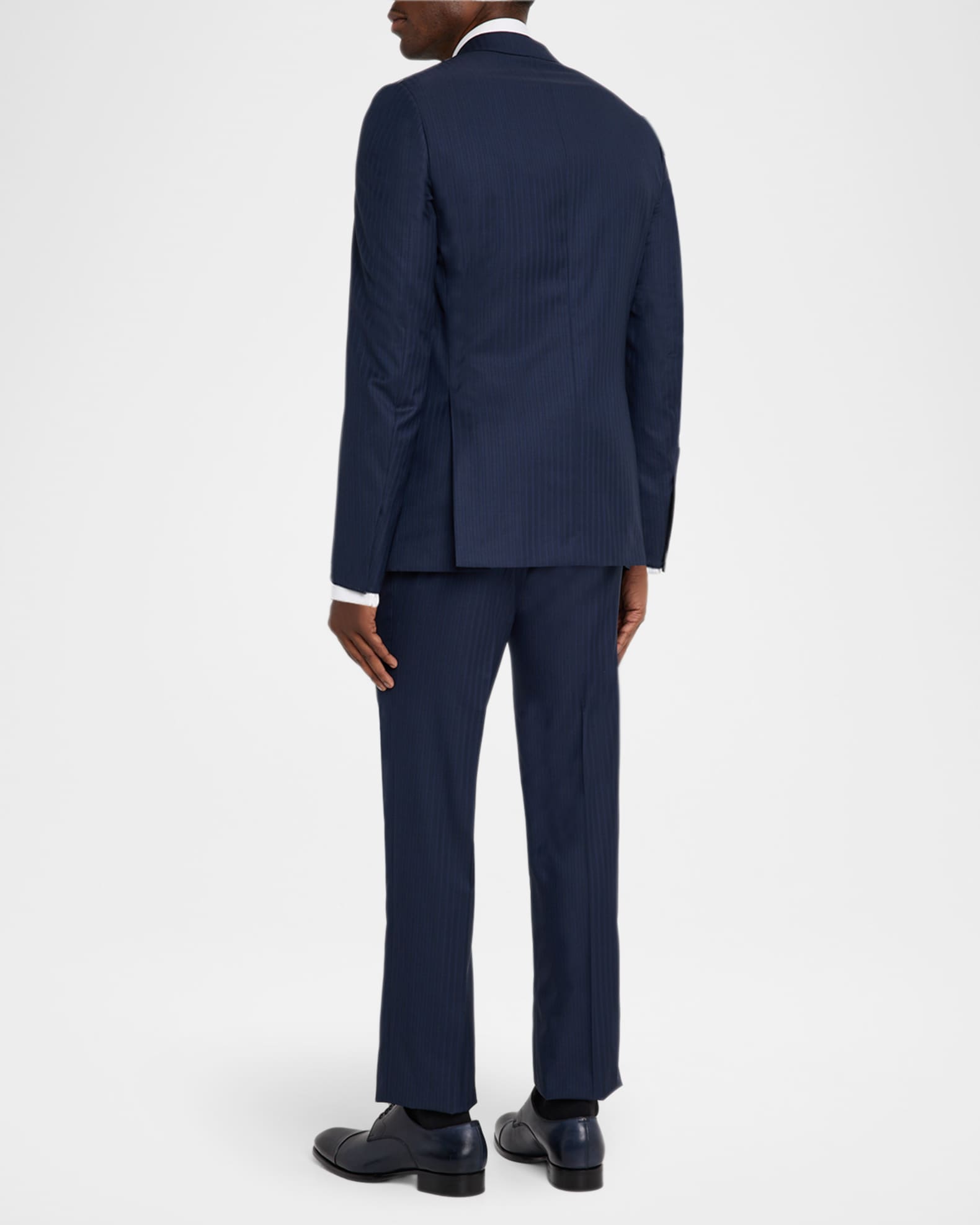 Brioni Men's Tonal Striped Wool Two-Piece Suit | Neiman Marcus