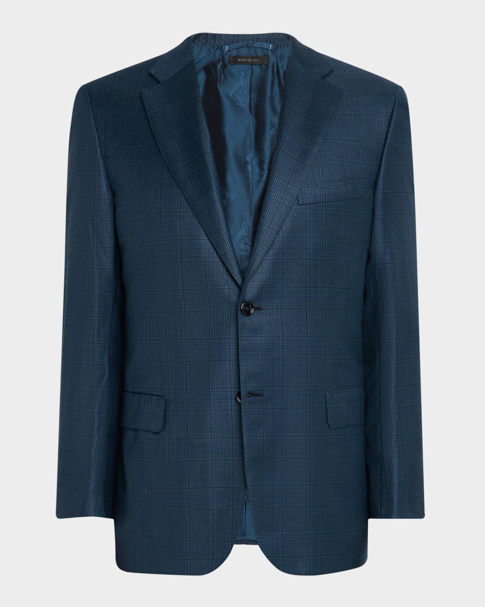Men's Wool Tonal Prince of Wales Sport Coat 0