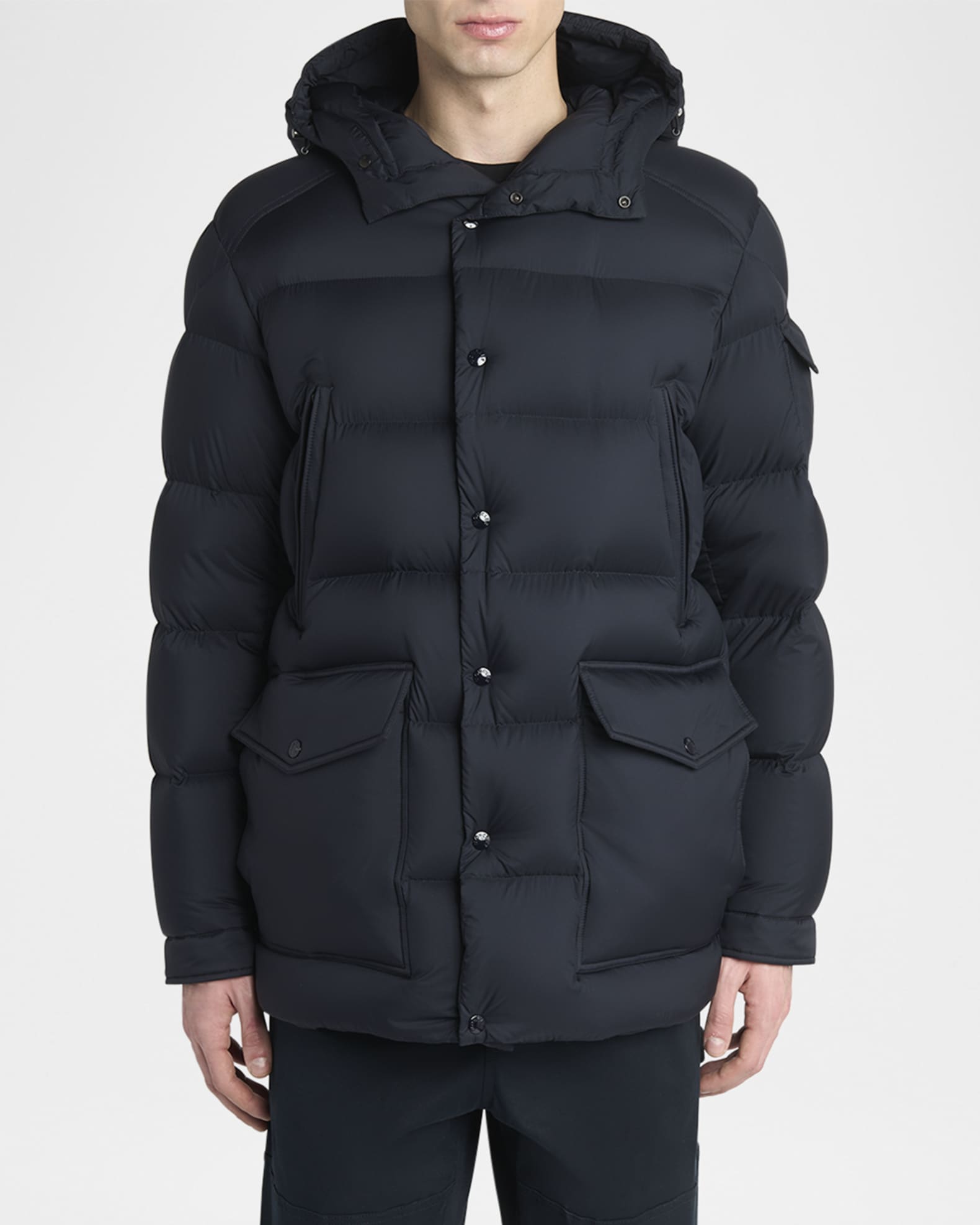 【送料&関税込】Moncler Short Parka Moncler Men's Bretagne Short Parka | Neiman Marcus
