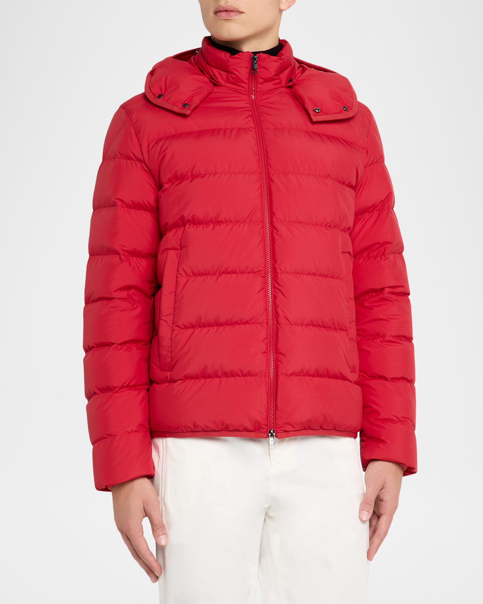 Moncler Men's Montbrocq Hooded Short Down Puffer Jacket | Neiman