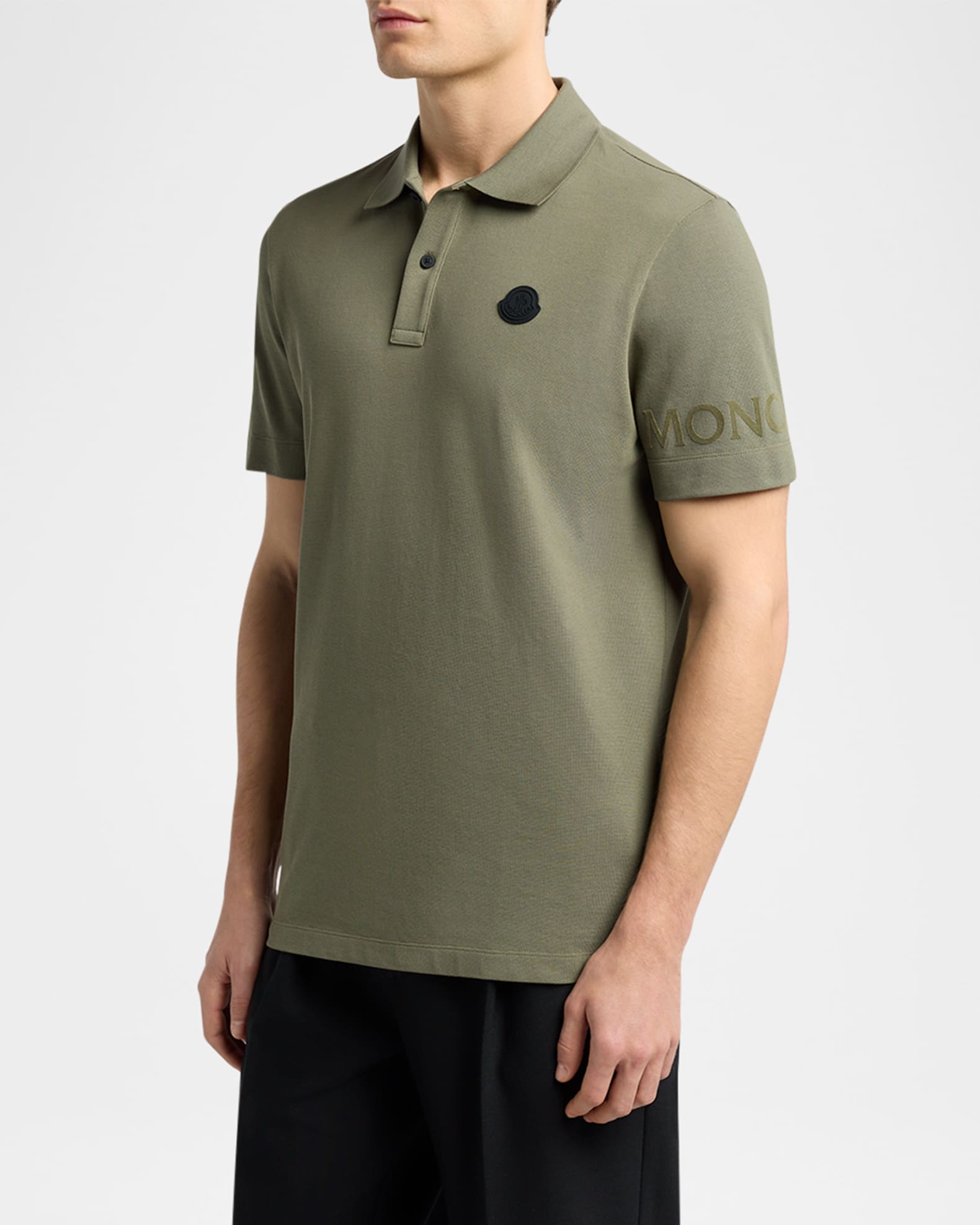 トップス MONCLER SCOM2017 210 L/S PIQUE SHIRT MONCLER SCOM2017 210 L/S PIQUE SHIRT Moncler Red pique polo