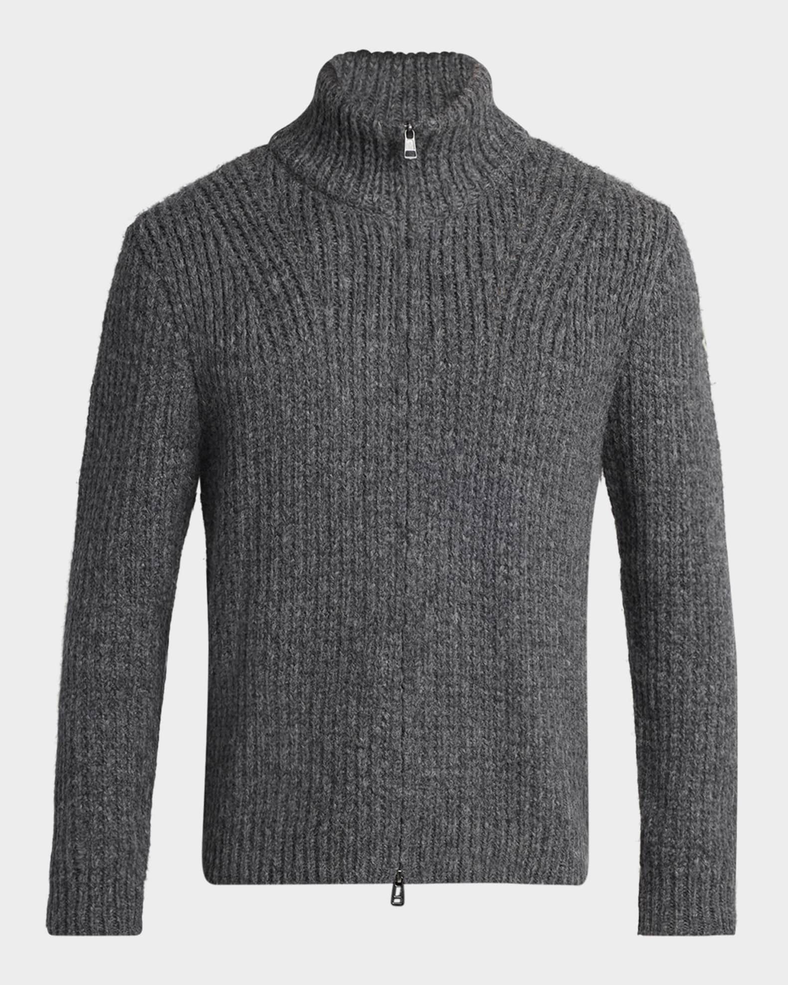 Men's Ribbed Full-Zip Sweater 0