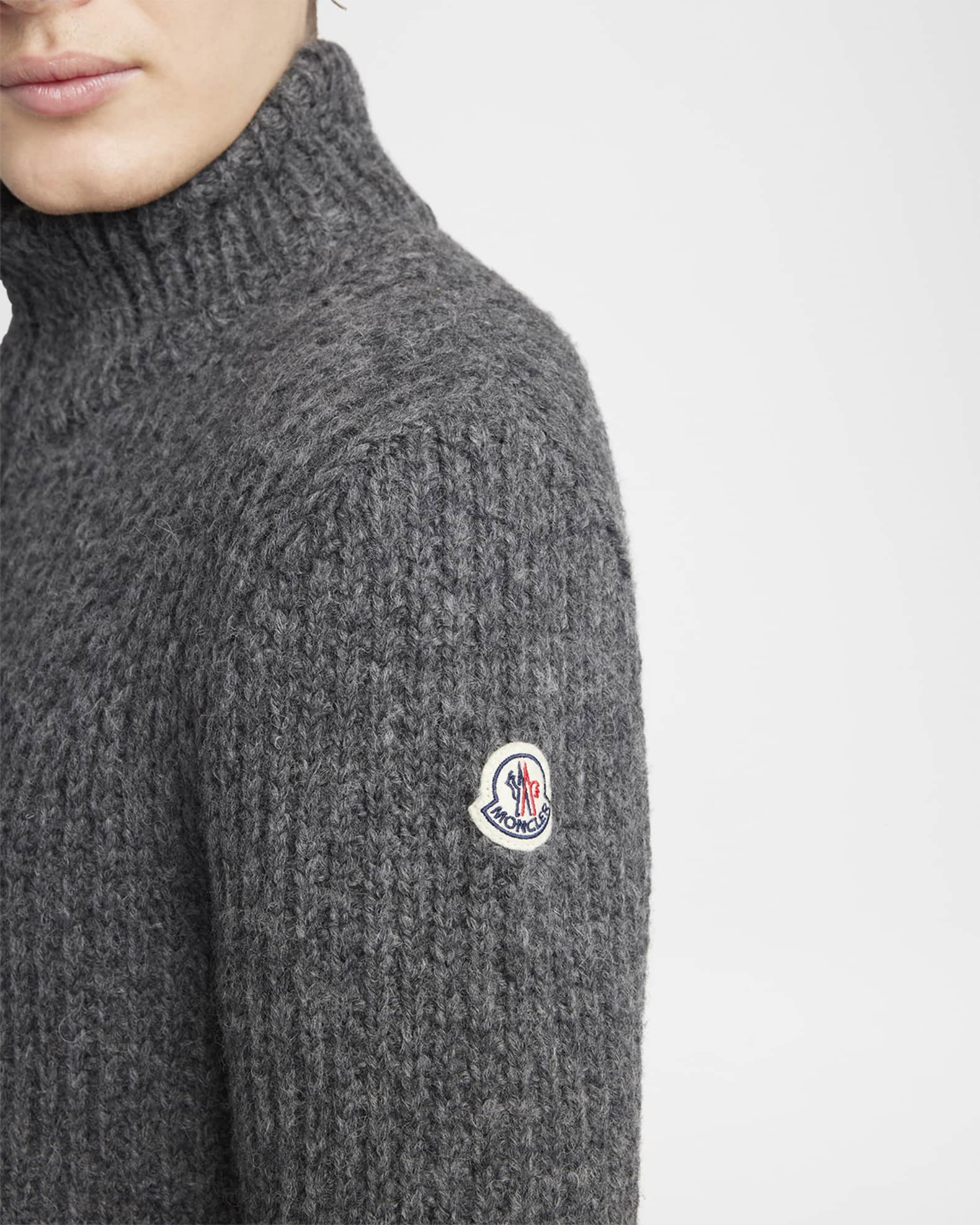 Moncler Men's Ribbed Full-Zip Sweater | Neiman Marcus