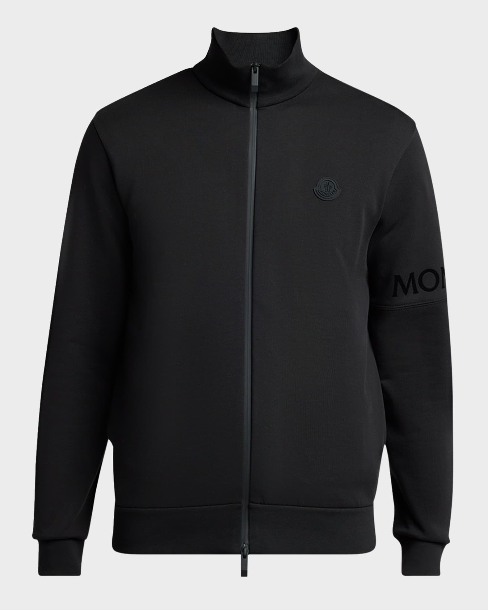 Men's Sleeve-Logo Fleece Full-Zip Jacket 0
