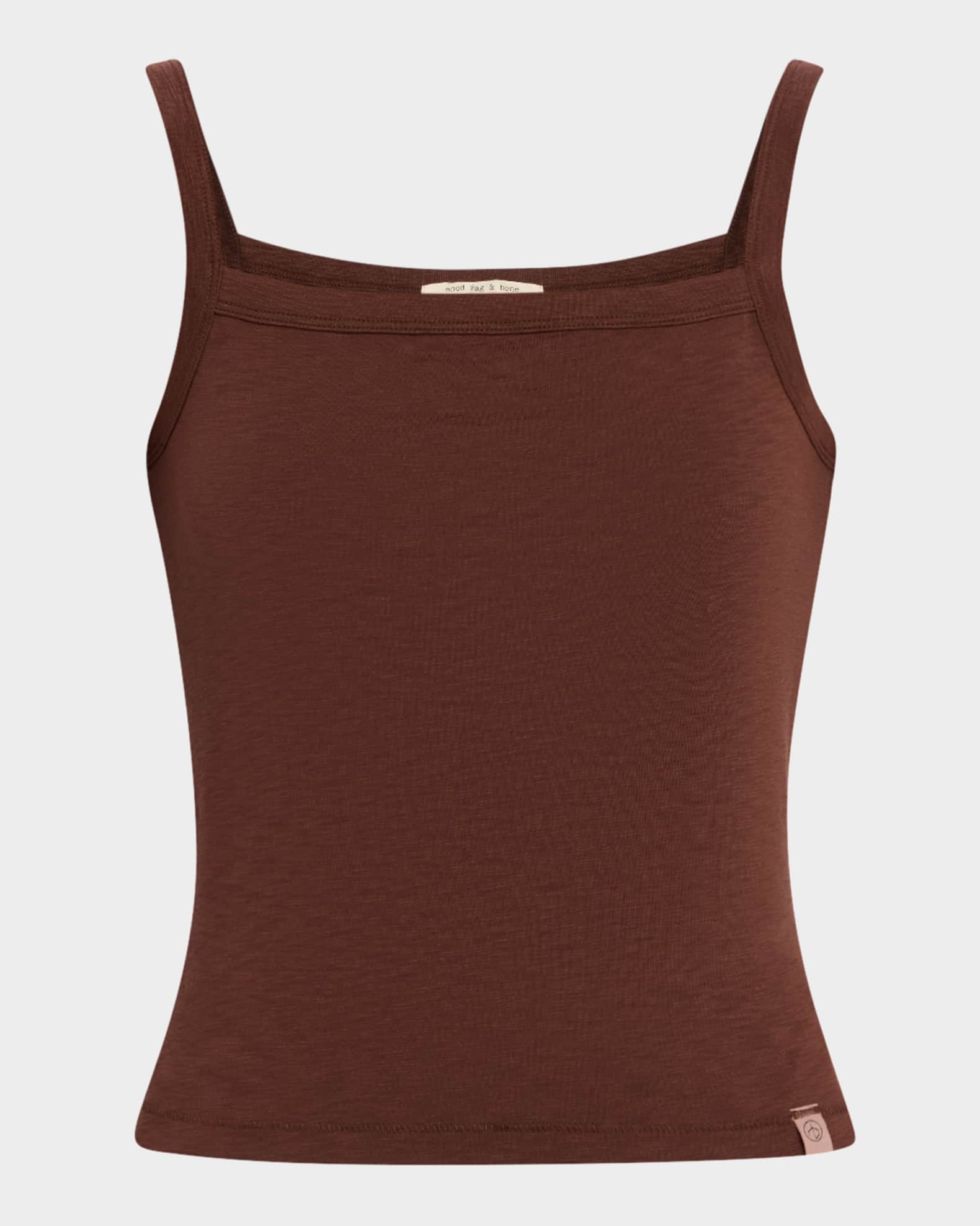 The Slub Square-Neck Tank Top  0
