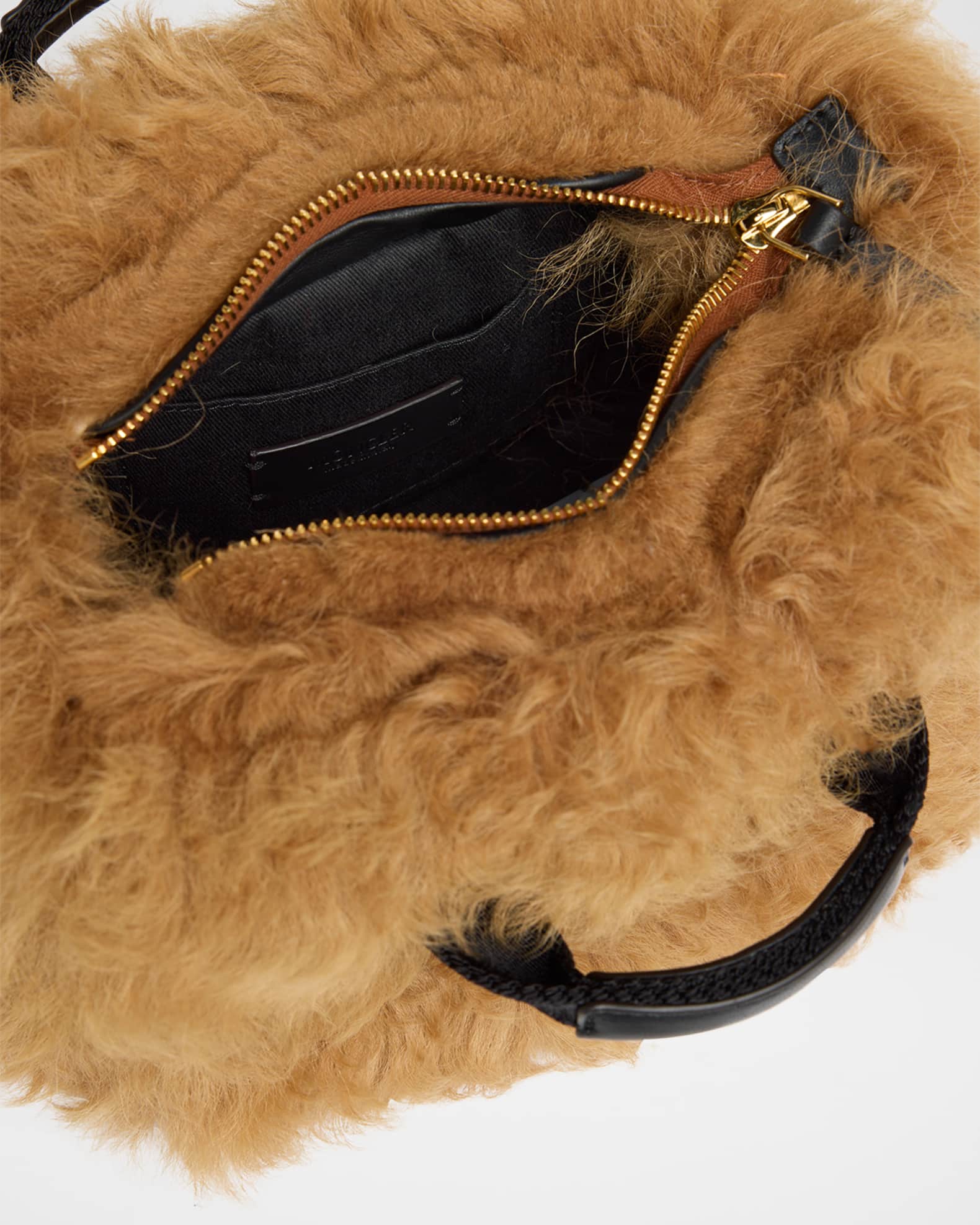 Moncler Micro Caradoc Shearling Tote Bag | Neiman Marcus