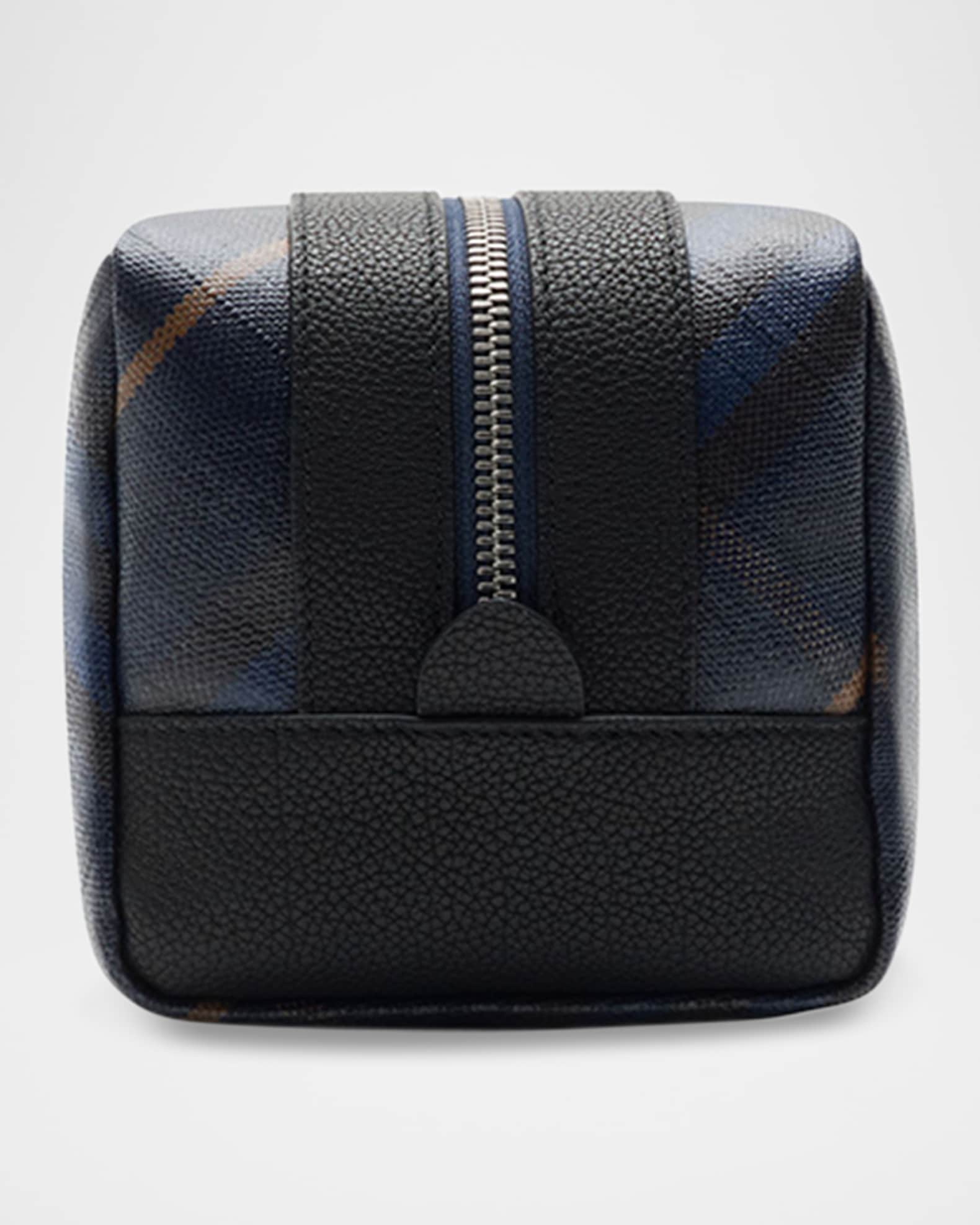 Men's Jacquard Check Travel Pouch 1