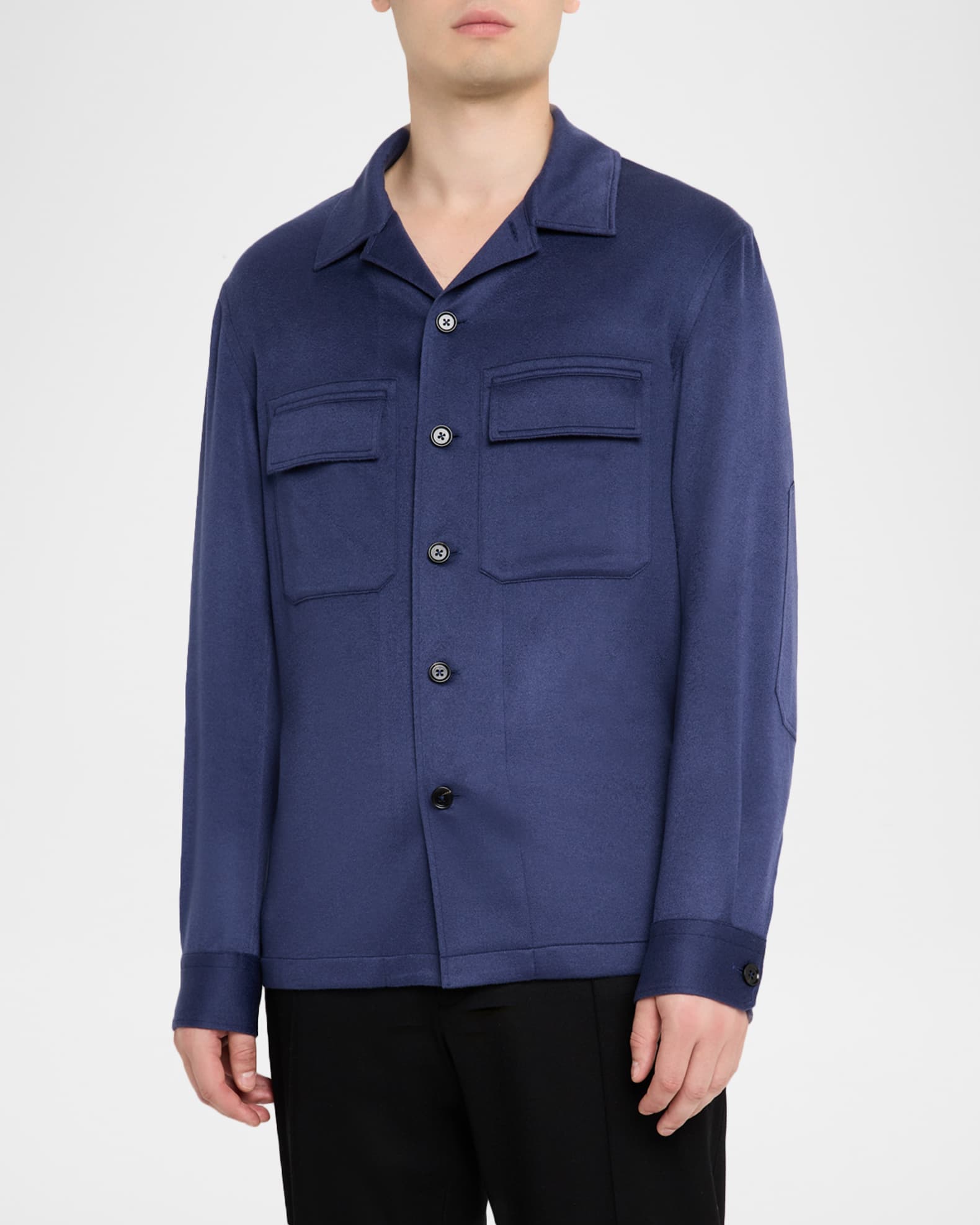 ZEGNA Men's Alba Oasi Cashmere Overshirt | Neiman Marcus