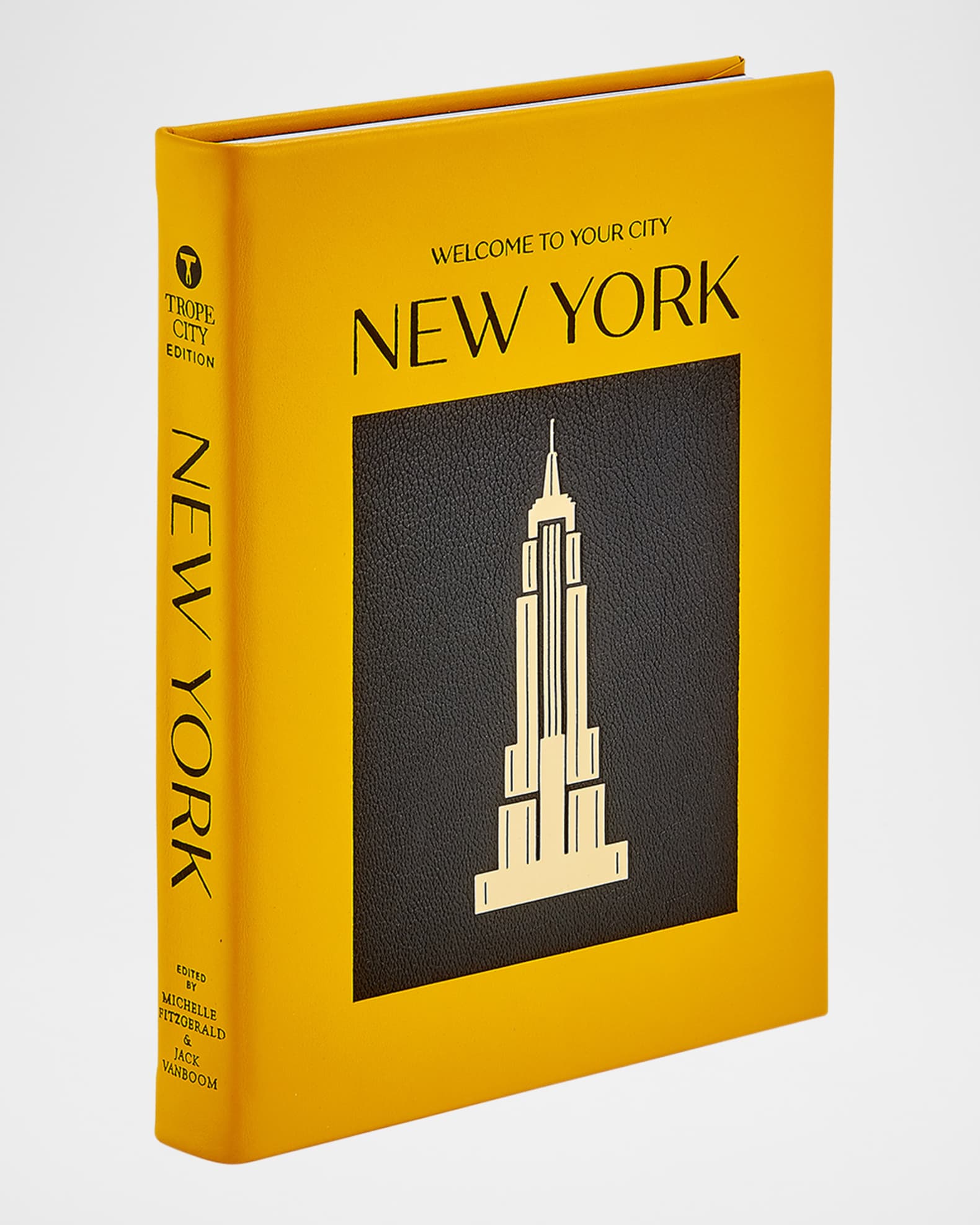 "Trope New York" Leather-Bound Book, Edited by Michelle Fitzgerald & Jack Vanboom 1