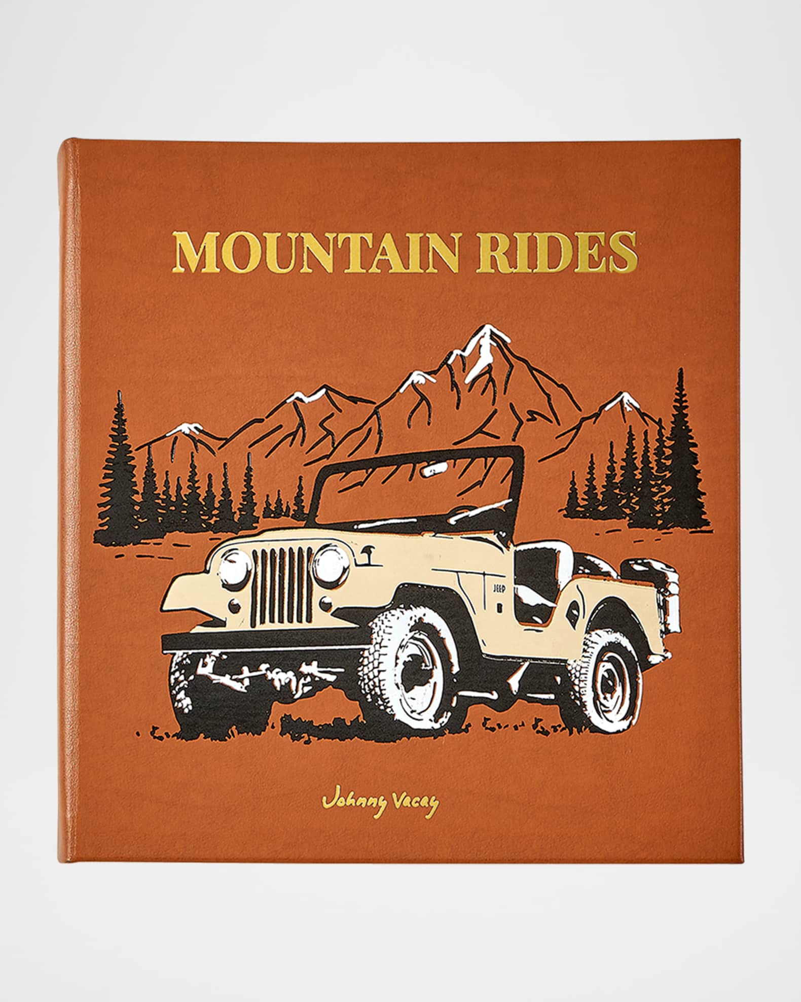 "Mountain Rides" Leather-Bound Book by Johnny Vacay 0