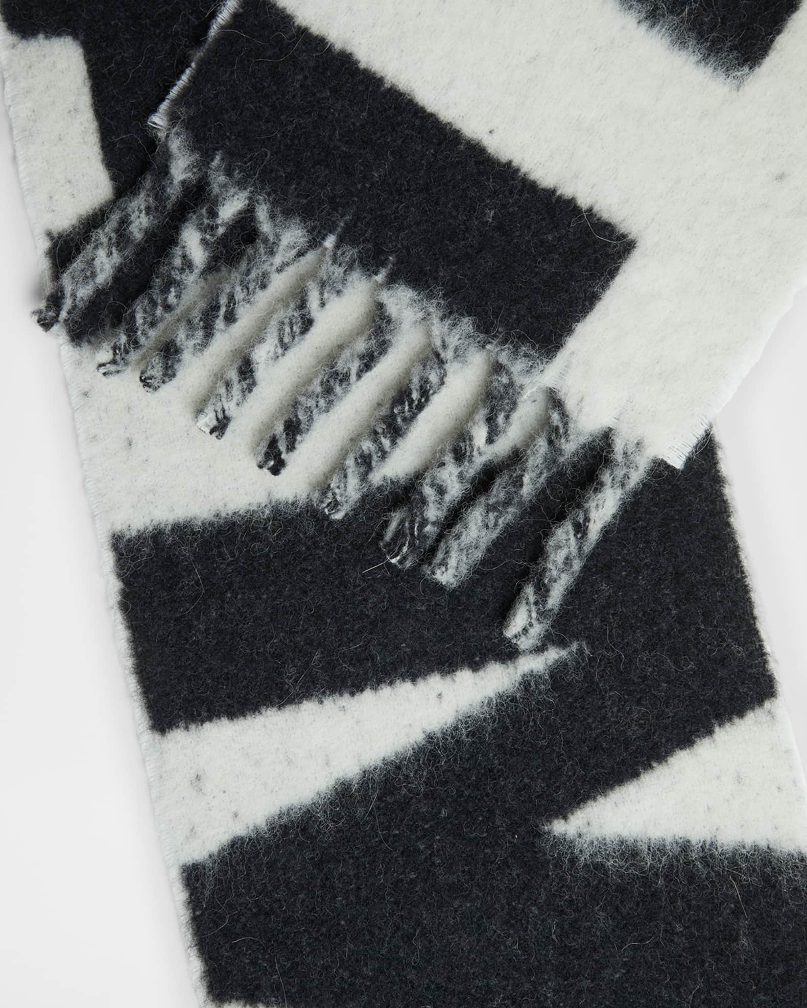 Isabel Marant Loliana Logo Wool-Blend Scarf | Neiman Marcus