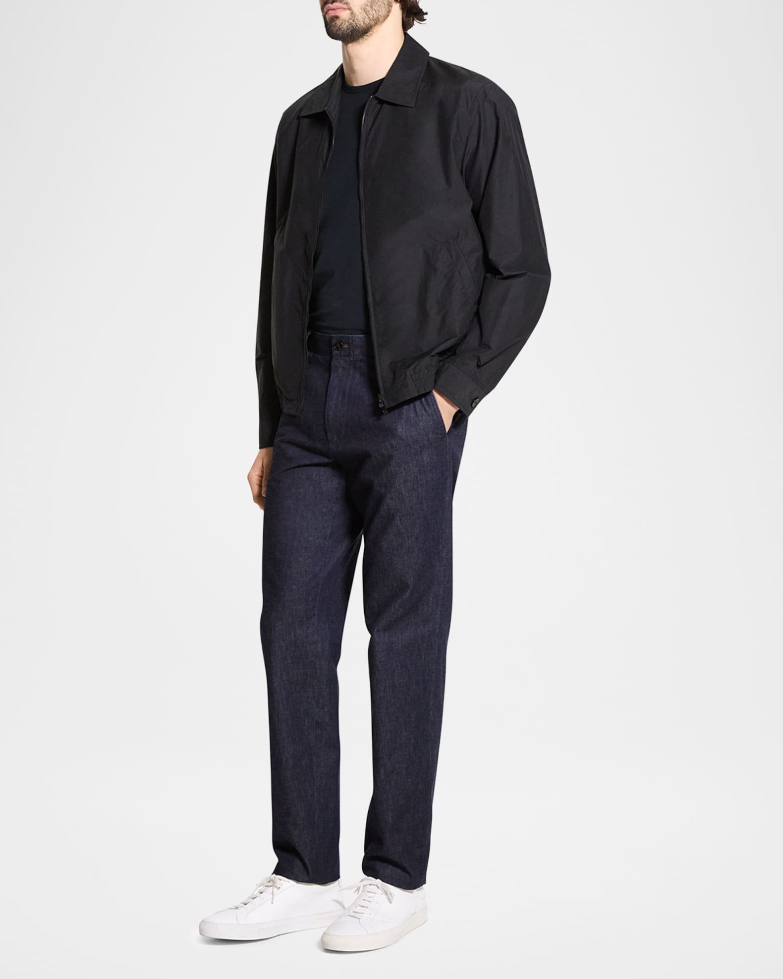 Men's Cotton and Nylon Full-Zip Blouson 1