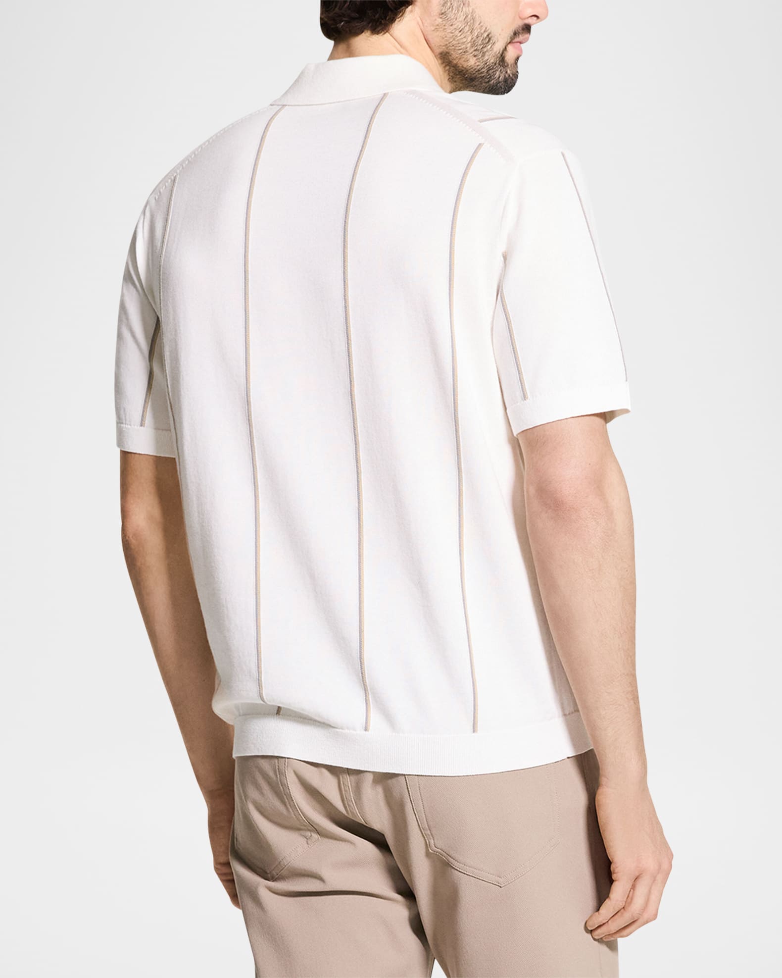 theory トップス　Stripe Tee ST Open Polo Theory Women's St Open Polo, Navy/White, XL at Amazon