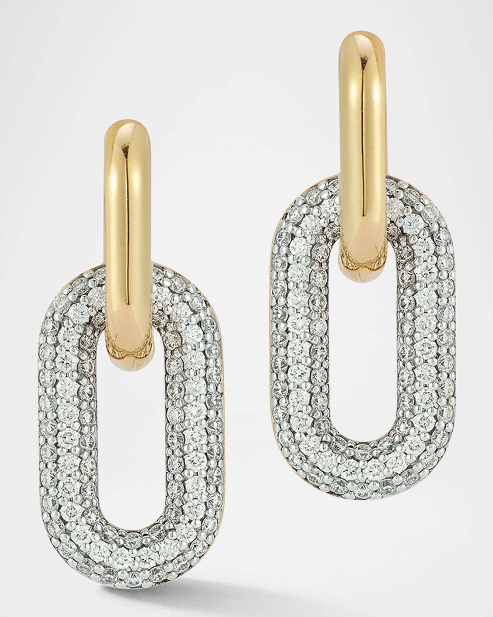 Morrell Diamond Drop Huggie Earrings 1