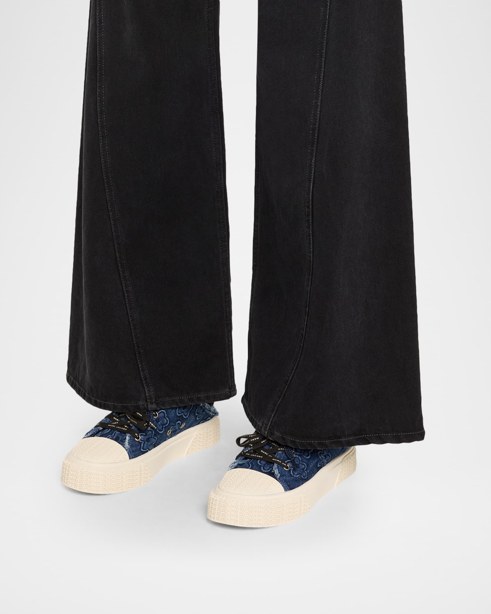 The Puffed Daisy Denim Sneaker Mules 1