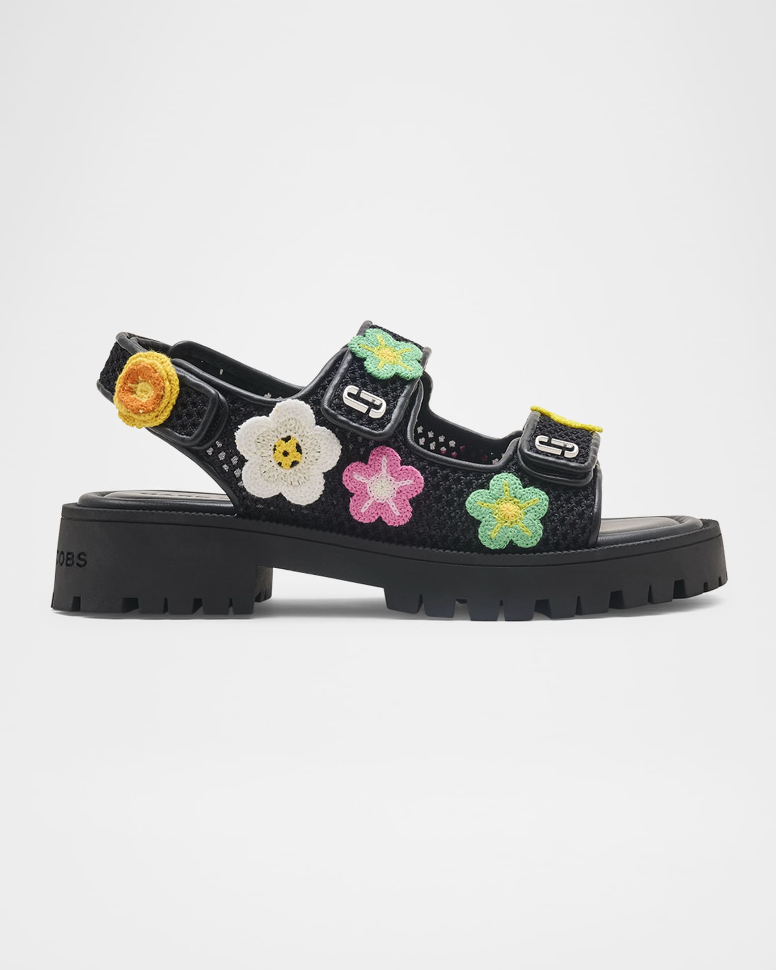 The J Marc Strap Embroidered Daisy Sport Sandals 0