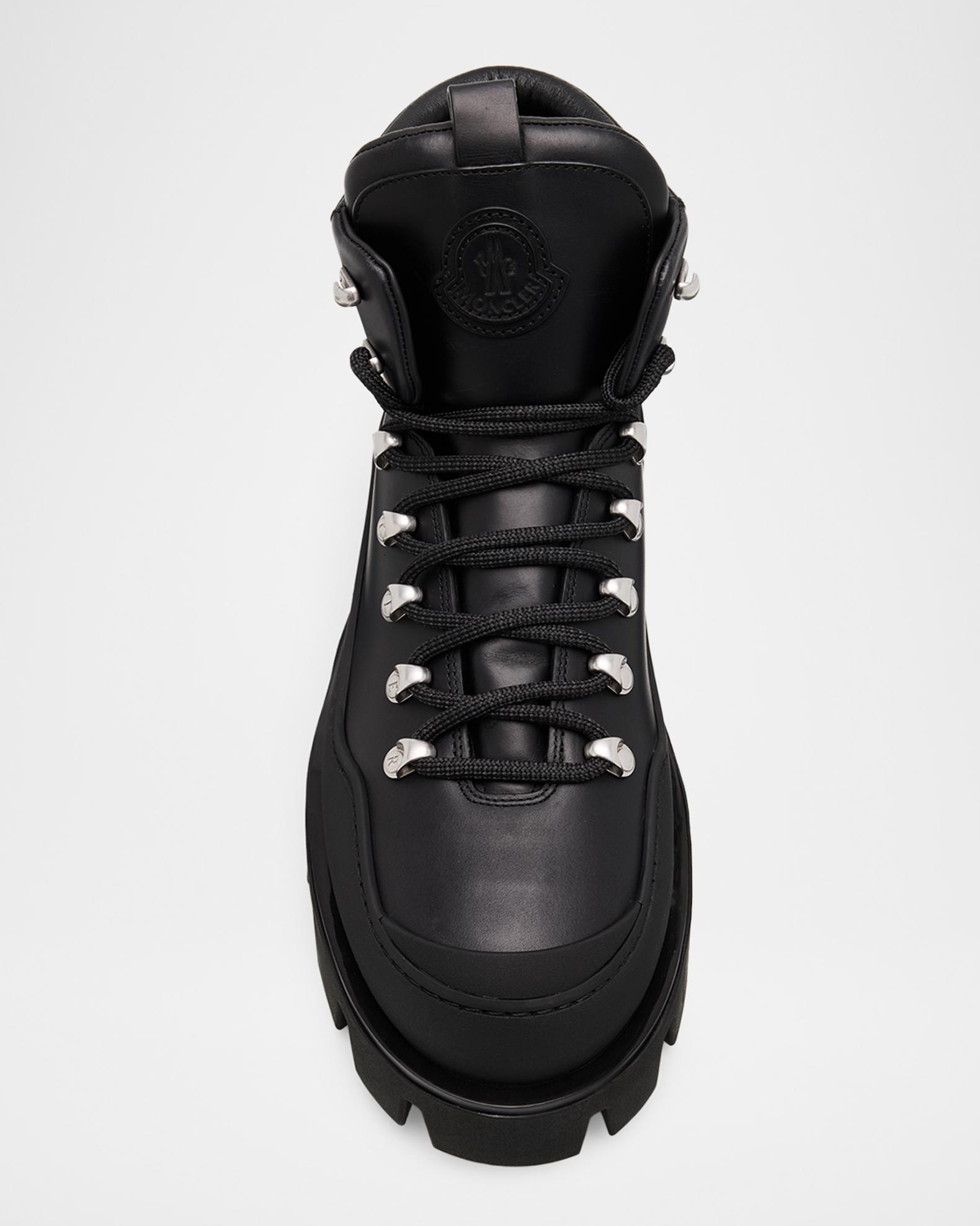 Moncler Men's Peak Trek Leather Ankle Boots | Neiman Marcus