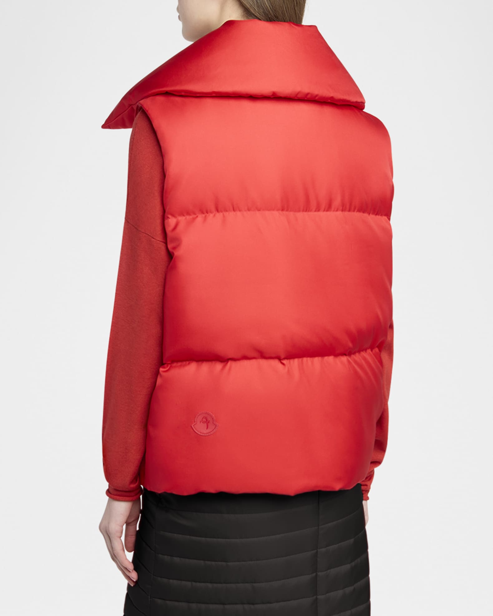 Moncler x Qui Hao Linglong Down Vest with Removable Hood | Neiman