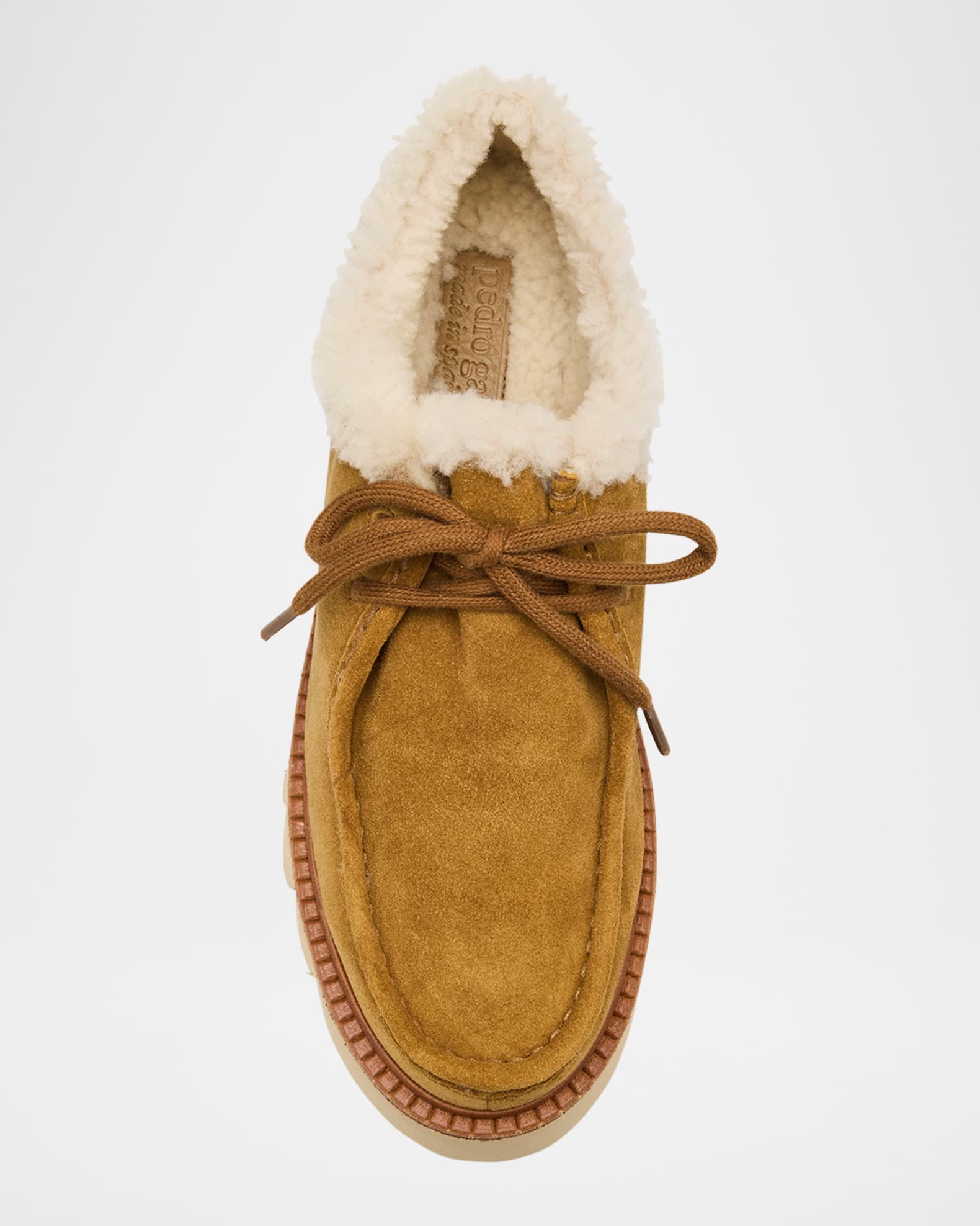Pedro Garcia Soe Shearling-Lined Suede Chukka Boots Neiman Marcus