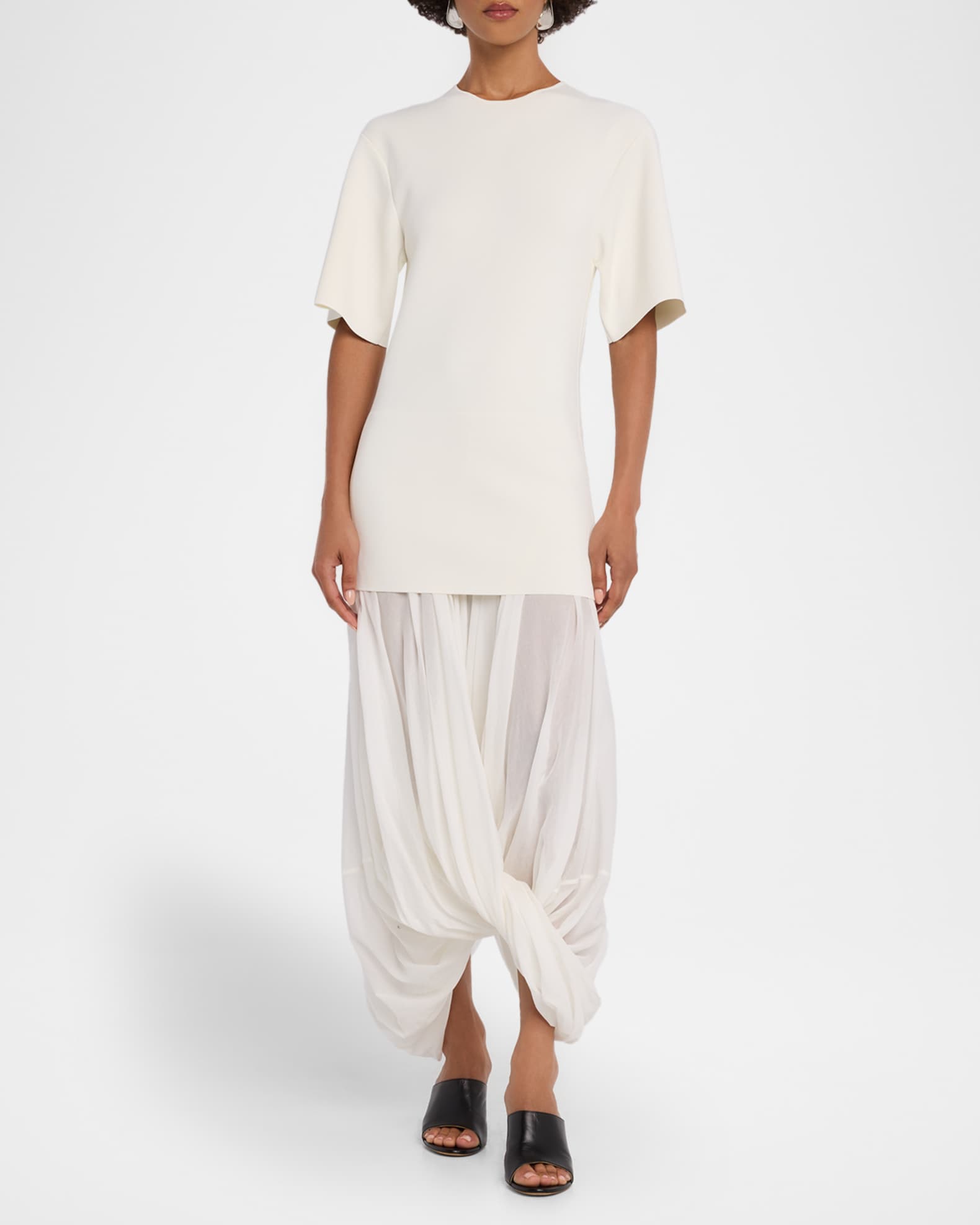 Cocoon Drop-Waist Maxi T-Shirt Dress 1