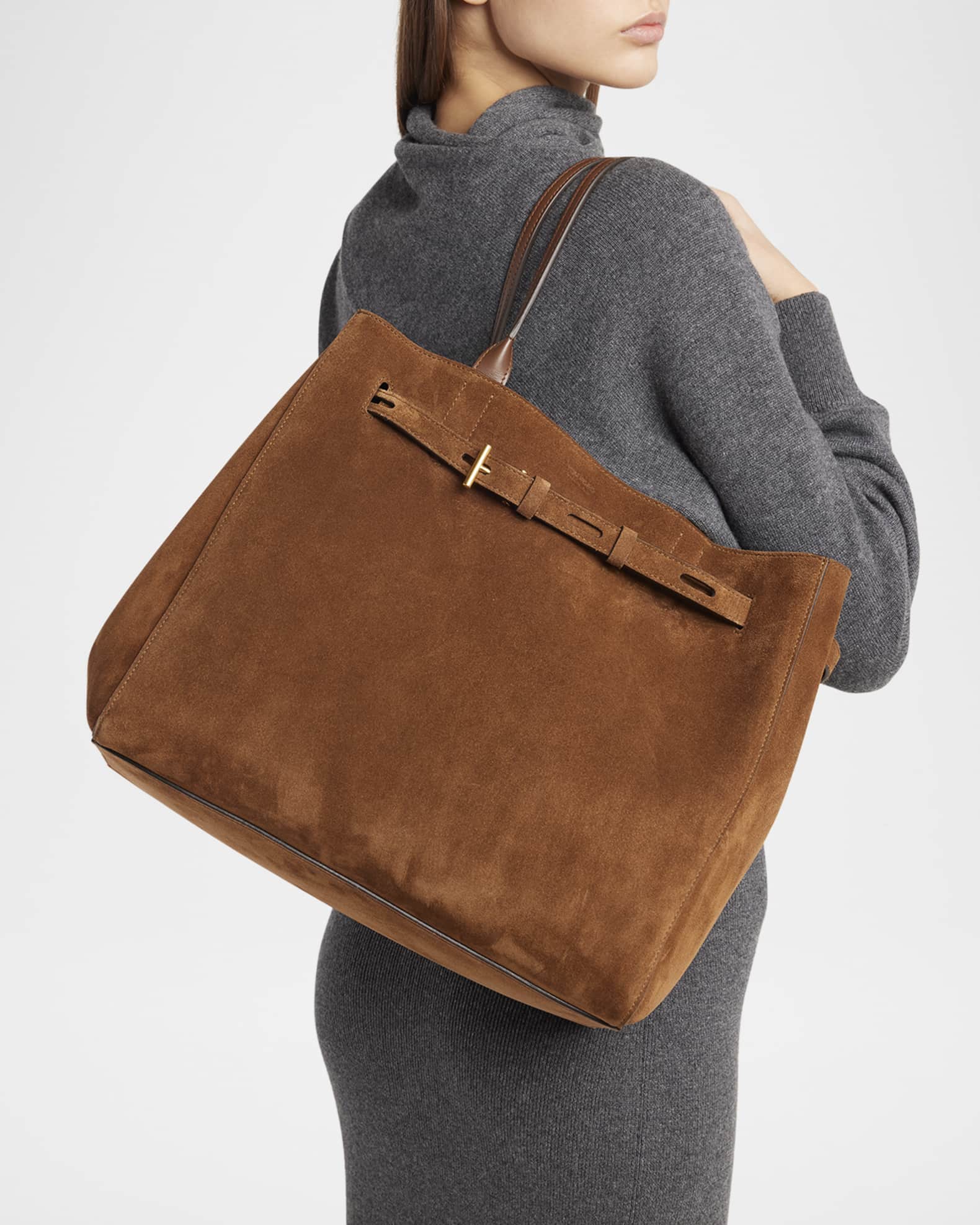 トートバッグ Tom Ford Large Audrey Tote Bag TOM FORD Audrey Large Tote Bag in Grain Leather - Bergdorf