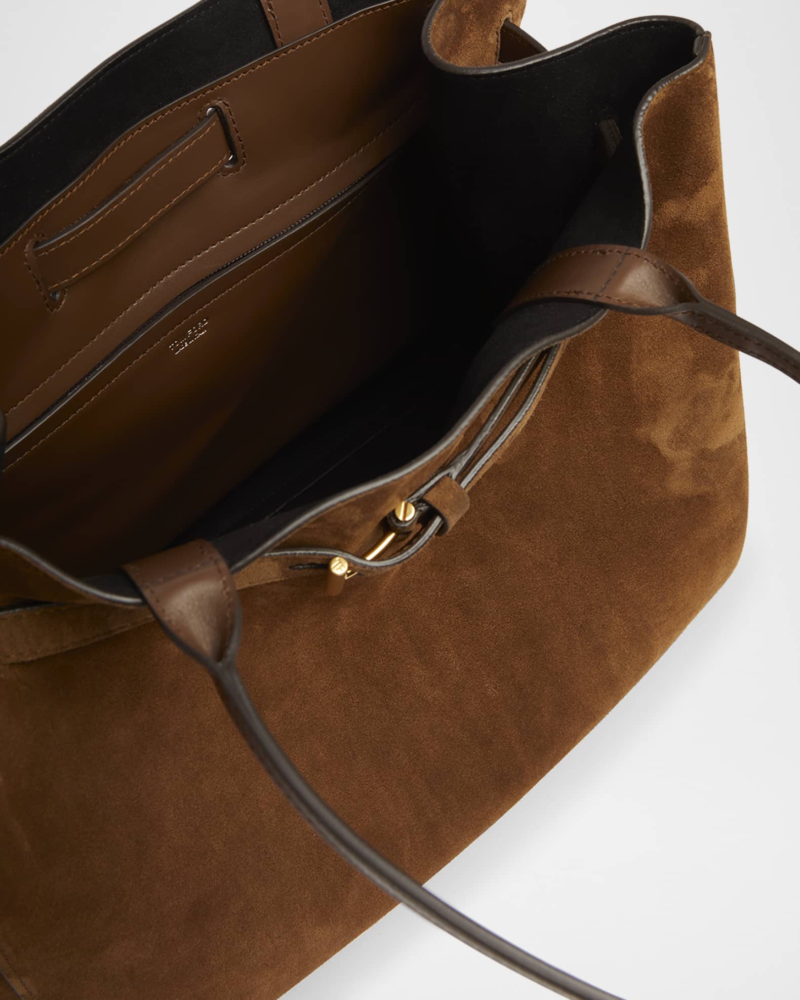 TOM FORD Audrey Large Tote Bag in Calfskin Suede | Neiman Marcus