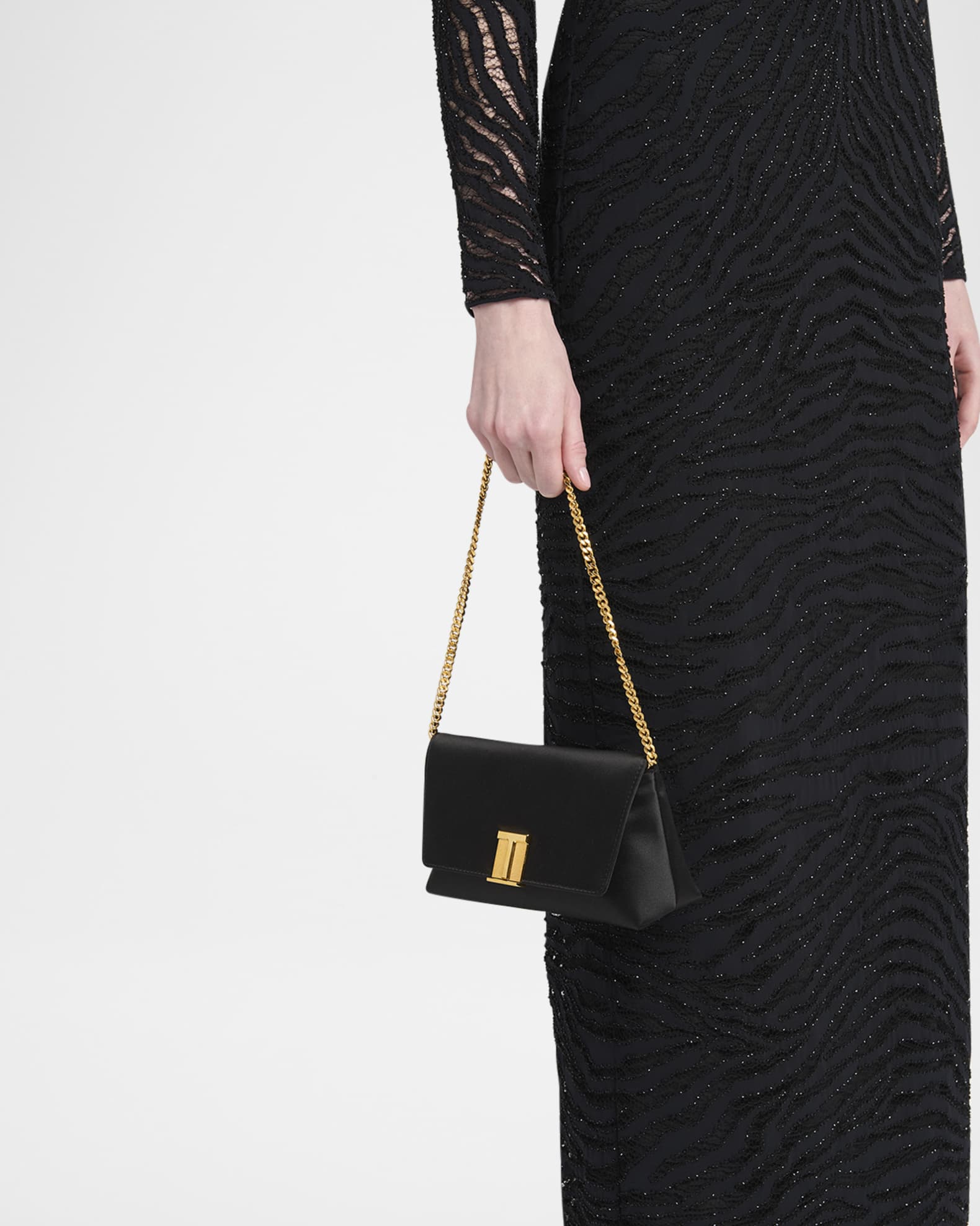 Nobile Mini Shoulder Bag in Satin 1