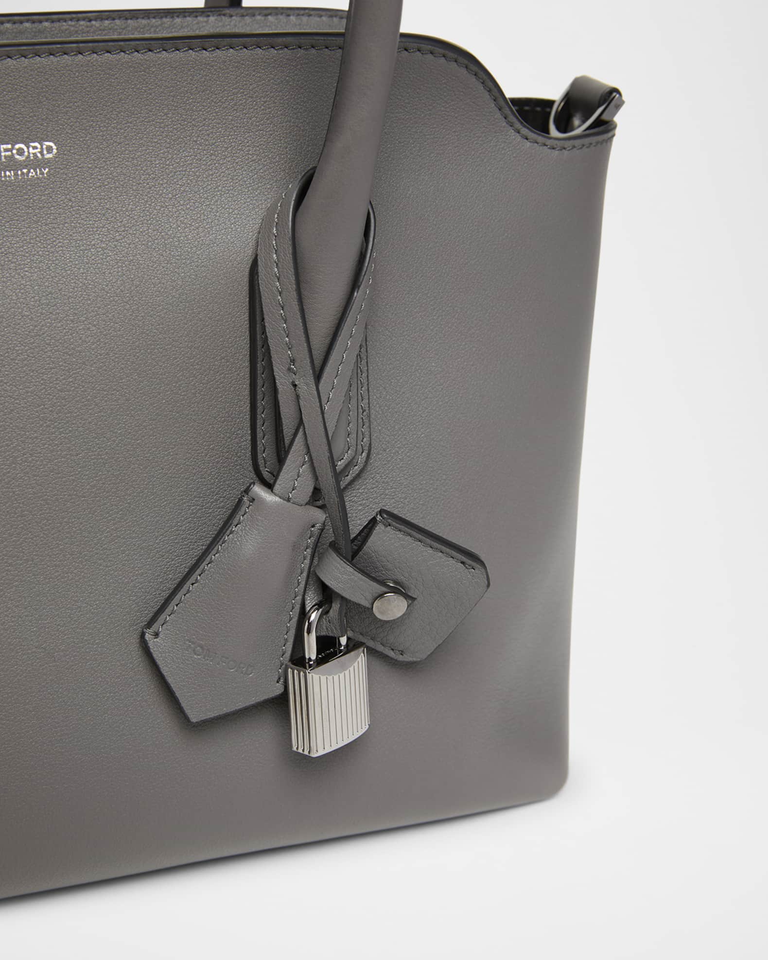 【関税＆送料込み】Tom Ford Alexander Shoulder Bag Alexander Large leather shoulder bag in brown - Tom Ford