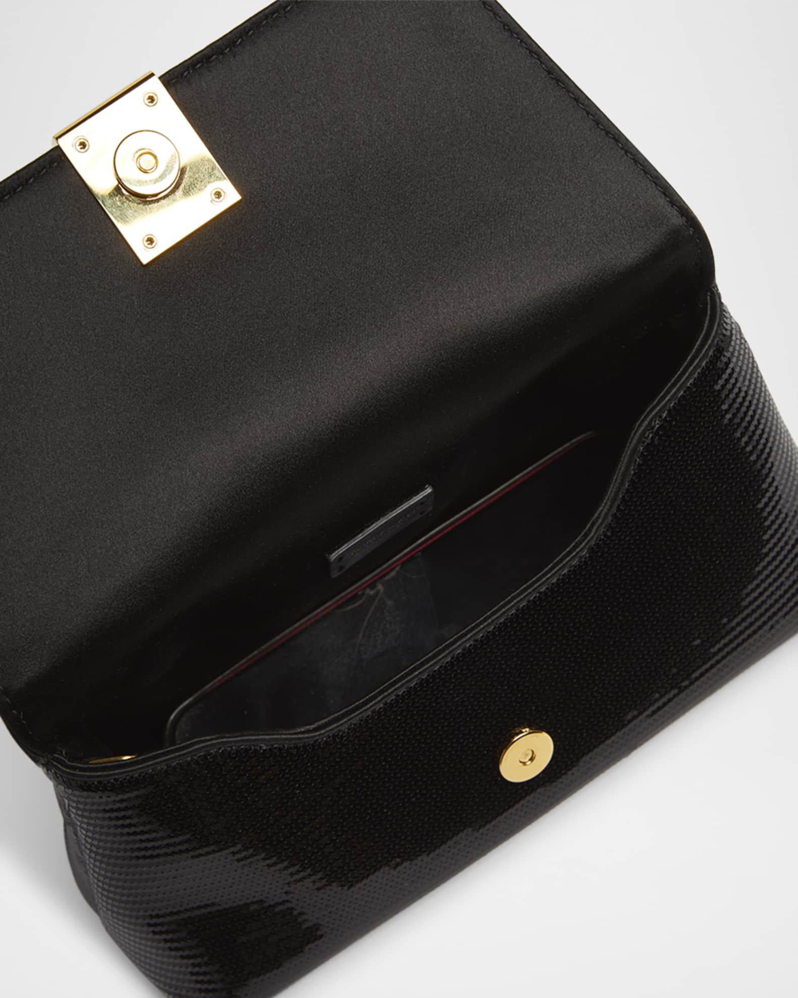 TOM FORD Nobile Mini Clutch Bag in Sequin-Embroidered Viscose