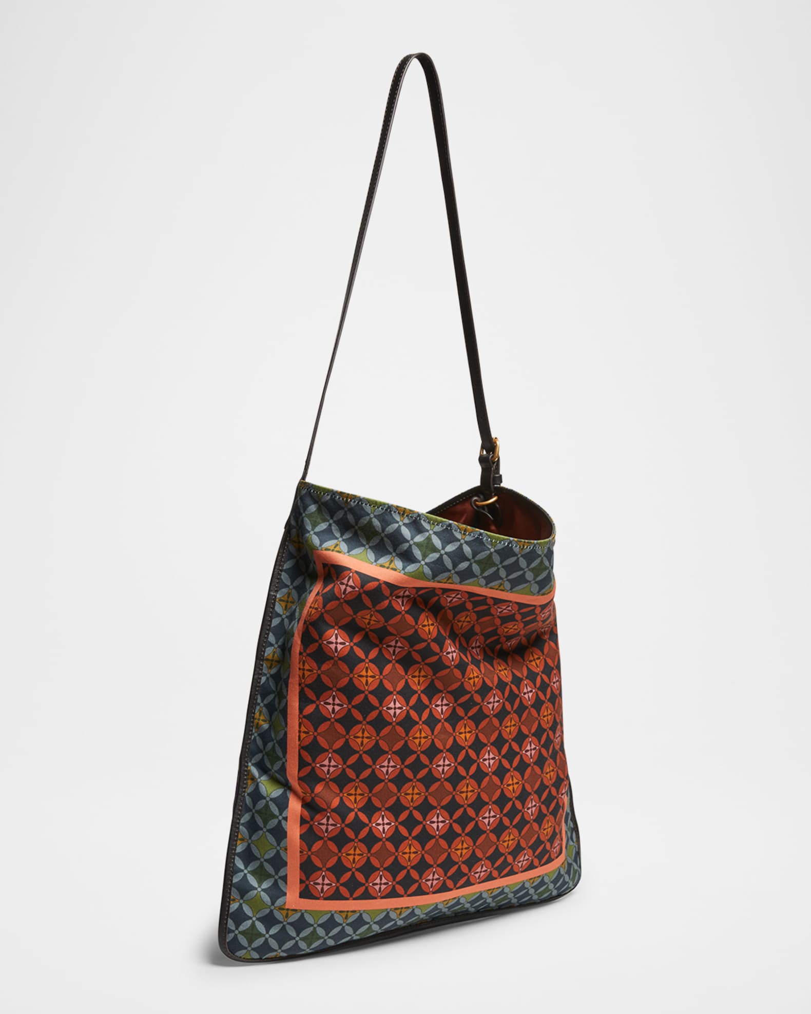 Medium Geometric Scarf Hobo Bag 1