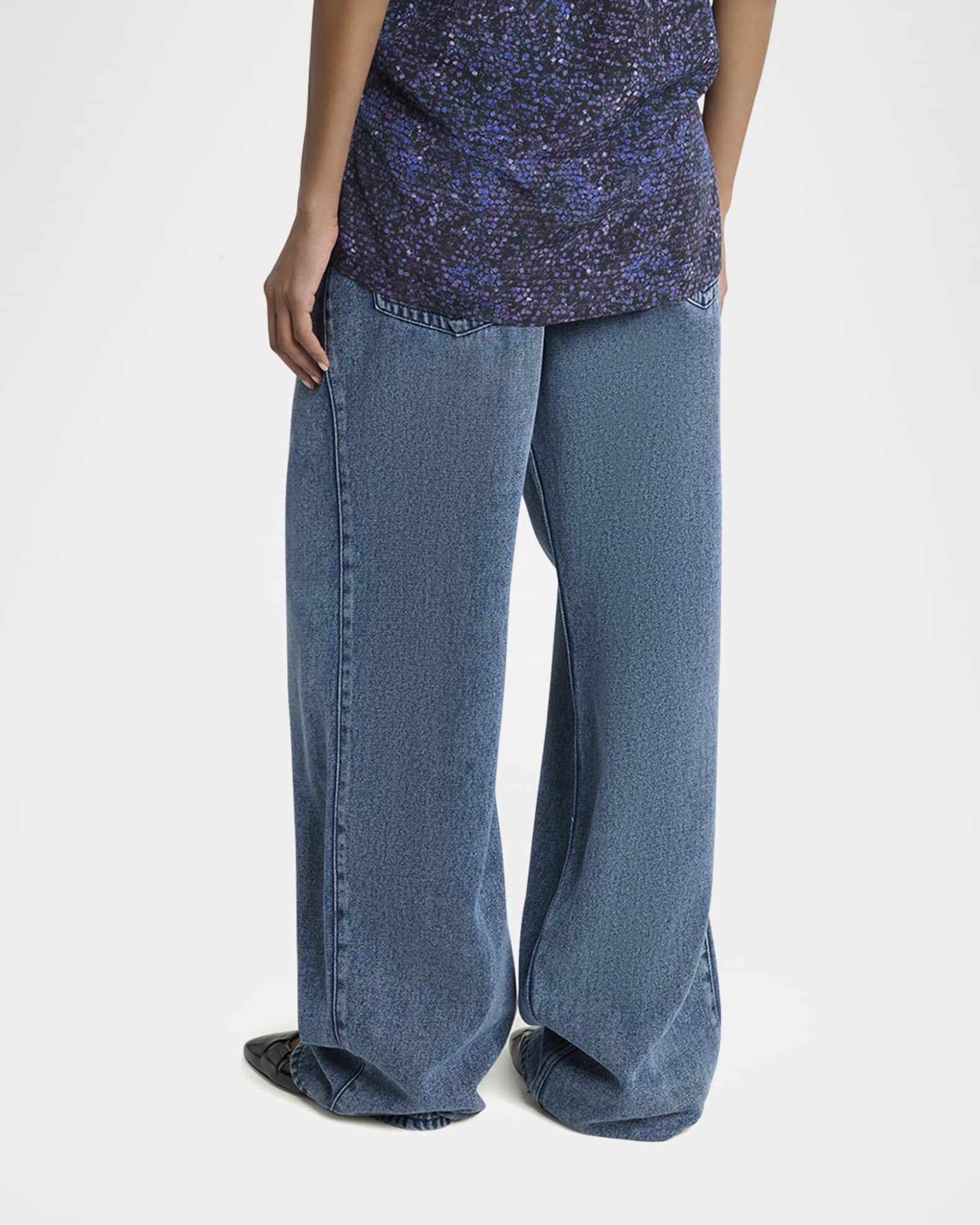 デニム・ジーパン ISABEL MARANT RODAYNA JEANS IN DENIM Isabel Marant Oriane Barrel Leg Jeans | Neiman Marcus