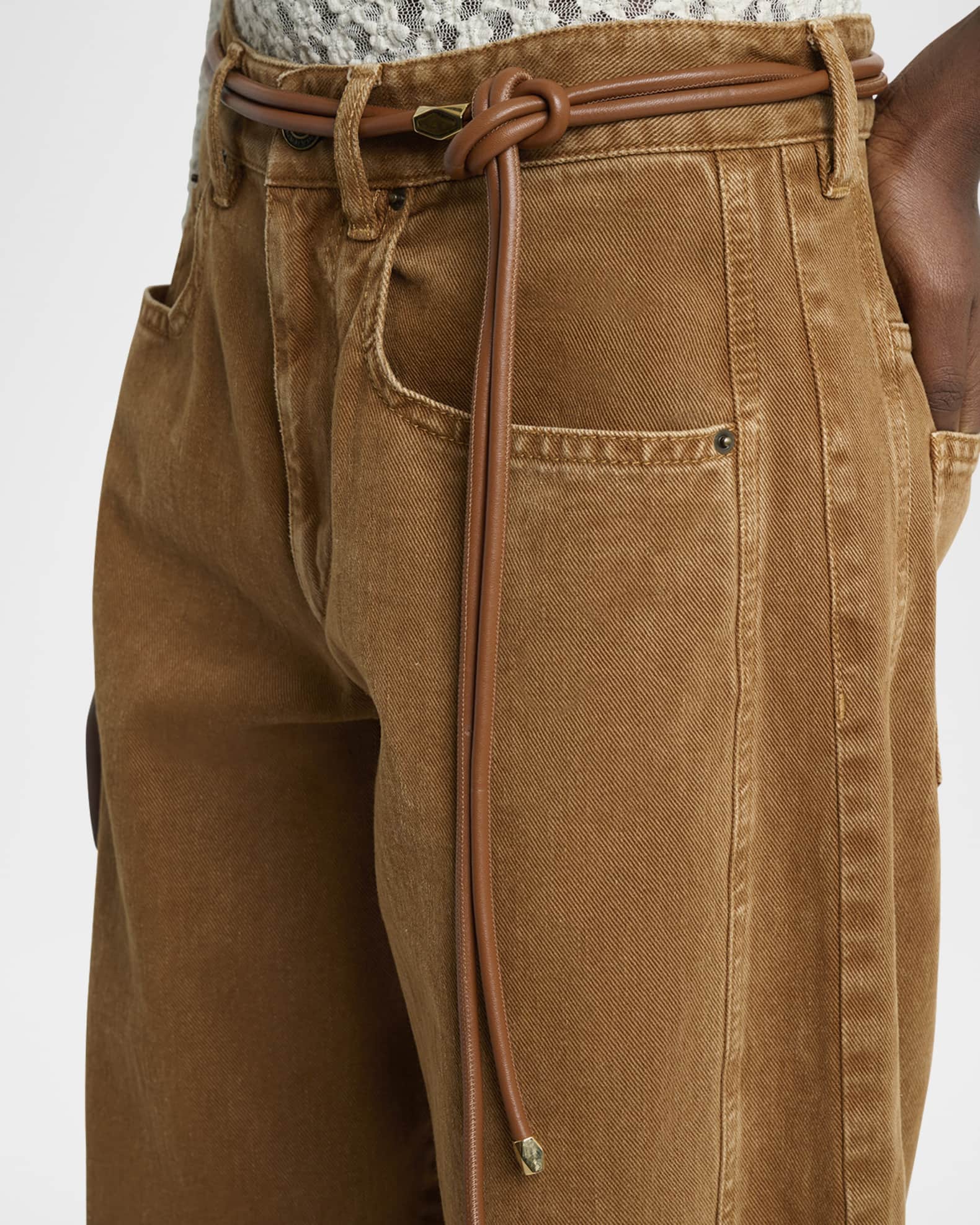 Isabel Marant Oriane Barrel Leg Jeans | Neiman Marcus