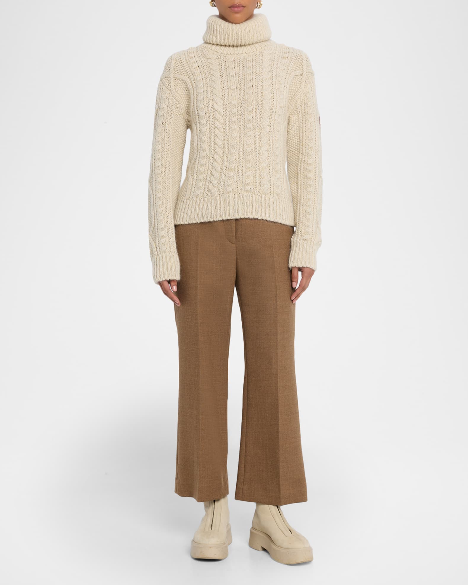Moncler Grenoble Wool & Mohair Blend Turtleneck Sweater | Neiman