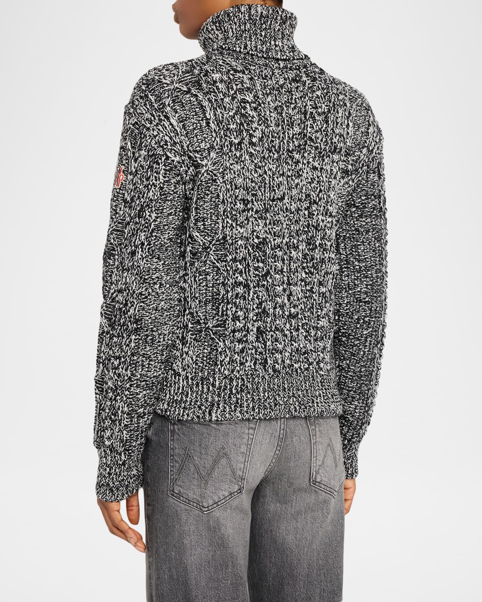 Moncler Grenoble Wool-Blend Turtleneck Sweater | Neiman Marcus