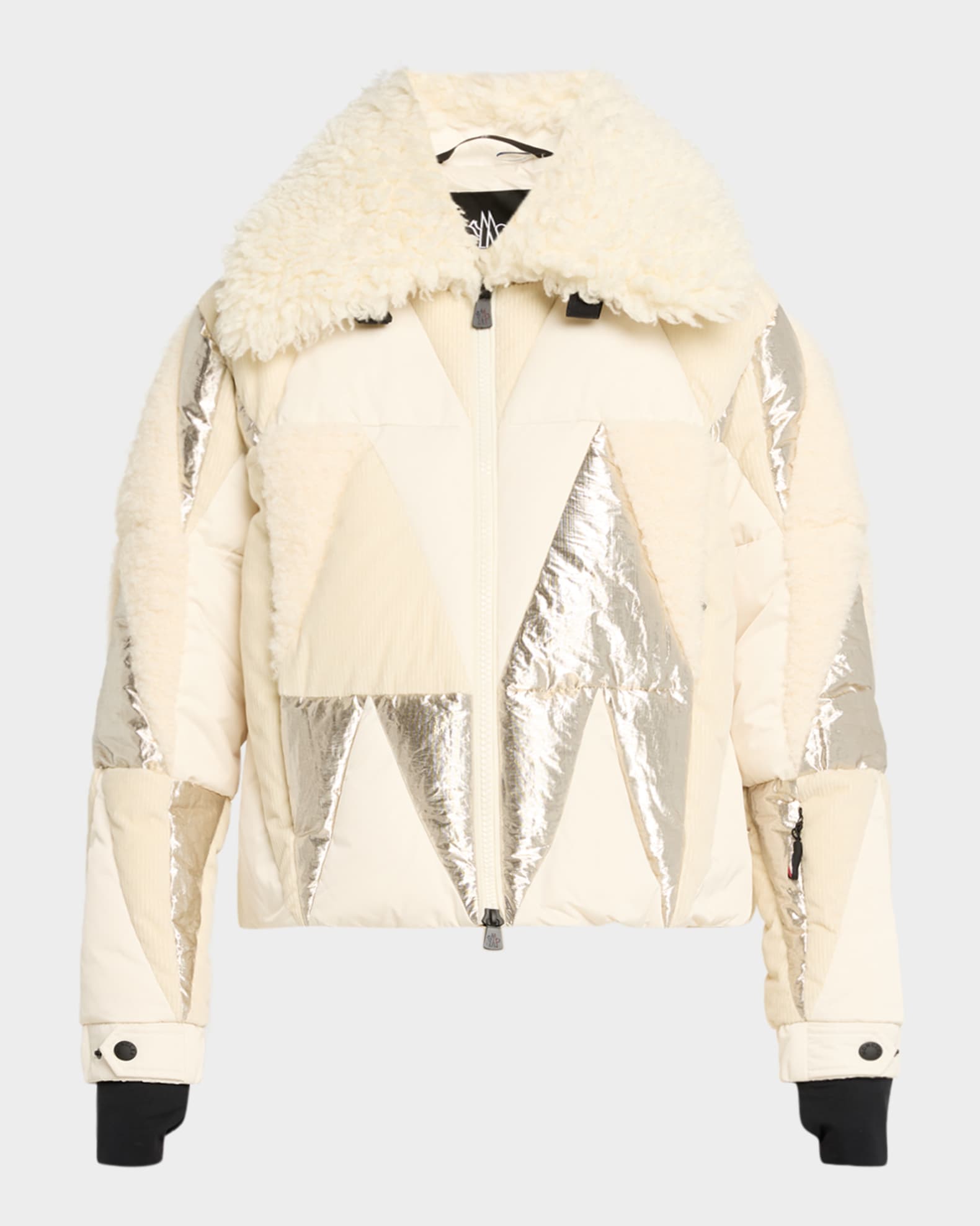 Moncler Grenoble Pamiers Patchwork Down Ski Jacket | Neiman Marcus